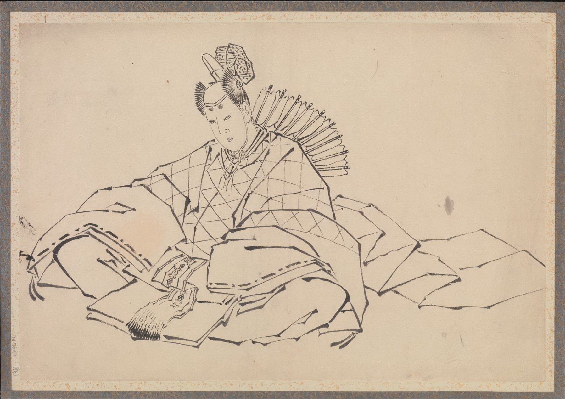 《葛饰北斋及其弟子素描册（DP273547）》（Album of Sketches by Katsushika Hokusai and His Disciples, DP273547）｜葛饰北斋 Katsushika Hokusai｜19世纪