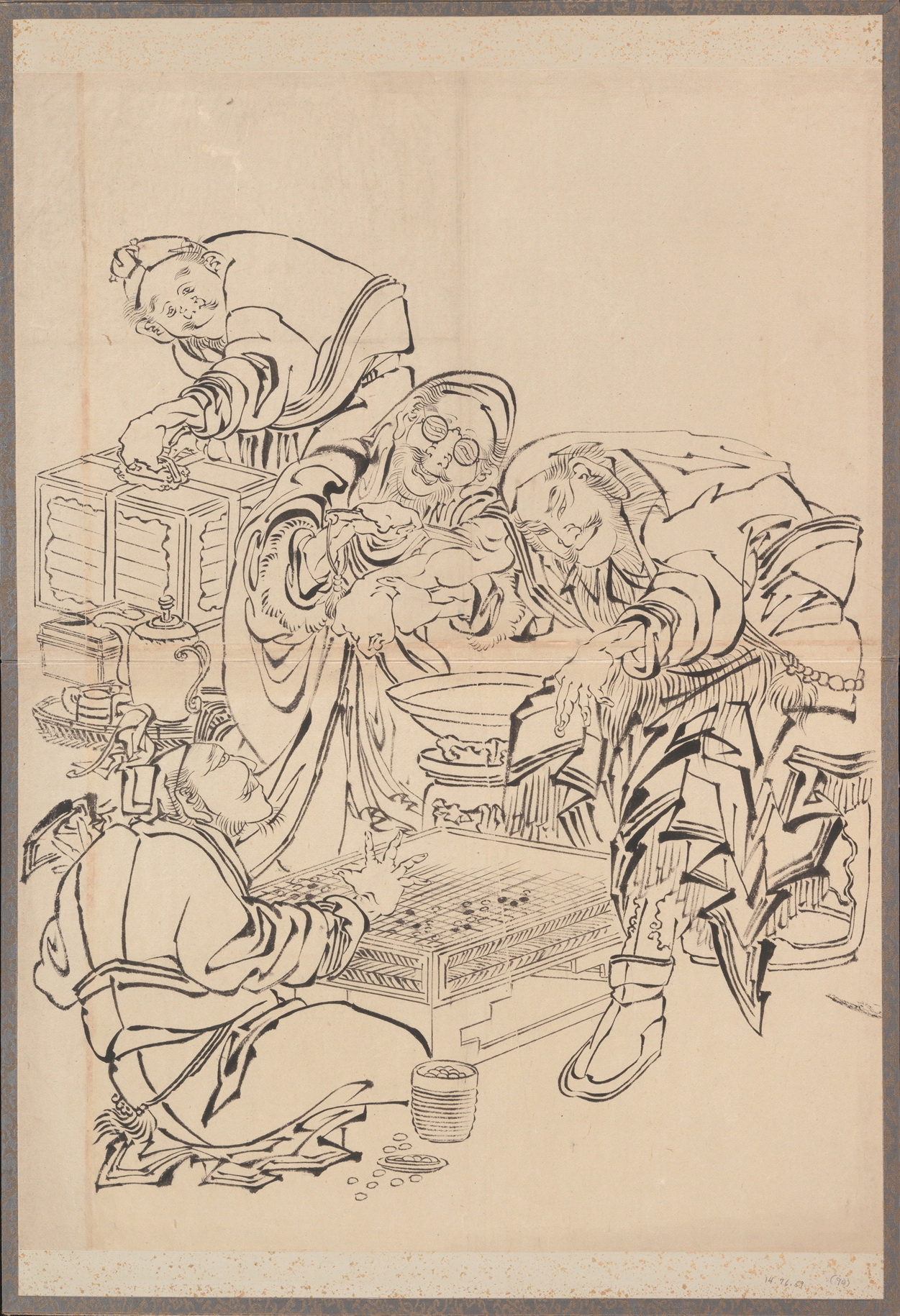 《葛饰北斋及其弟子素描册（DP273551）》（Album of Sketches by Katsushika Hokusai and His Disciples, DP273551）｜葛饰北斋 Katsushika Hokusai｜19世纪