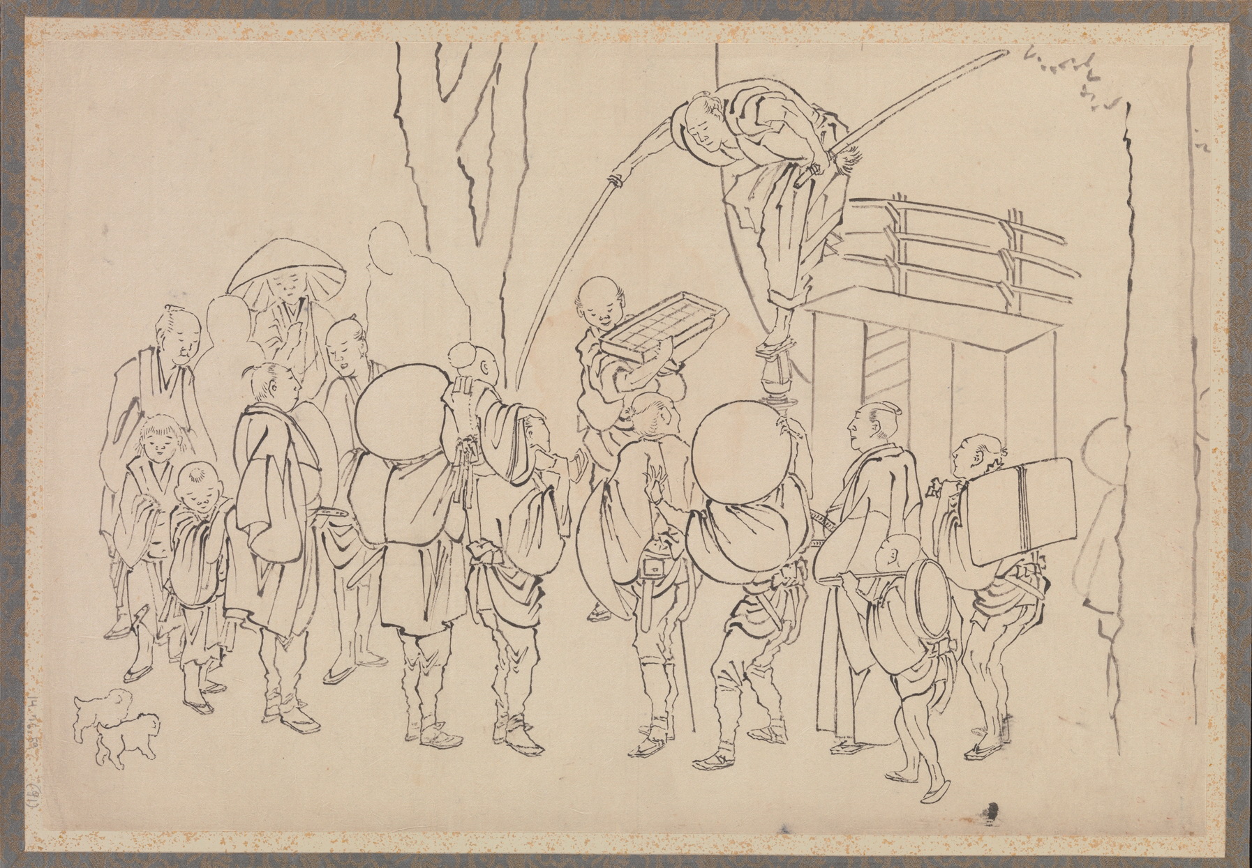 《葛饰北斋及其弟子素描册（DP273763）》（Album of Sketches by Katsushika Hokusai and His Disciples, DP273763）｜葛饰北斋 Katsushika Hokusai｜19世纪