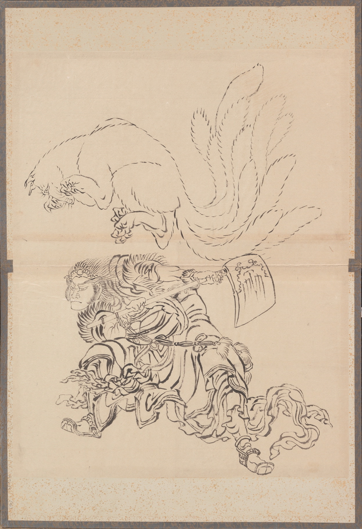 《葛饰北斋及其弟子素描册（DP273765）》（Album of Sketches by Katsushika Hokusai and His Disciples, DP273765）｜葛饰北斋 Katsushika Hokusai｜19世纪