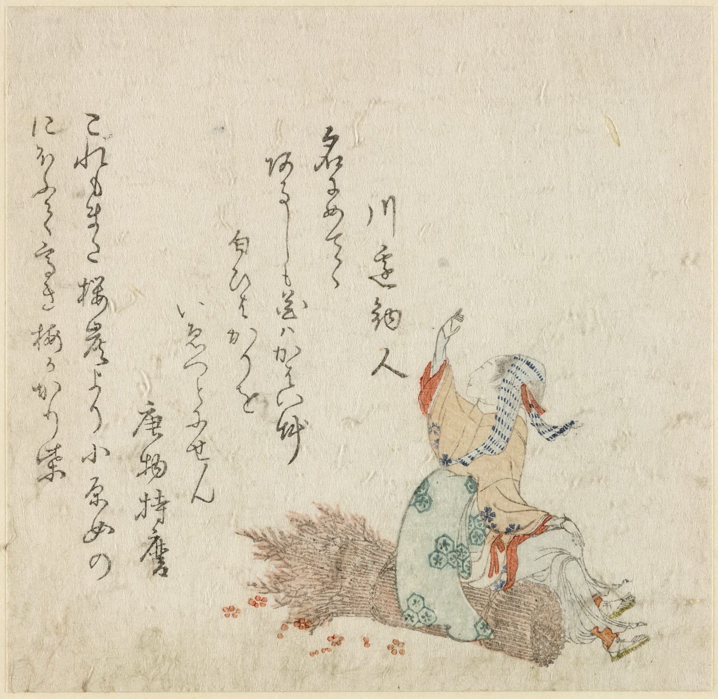 《梅花盛开的秋叶神社》（Akiba Shrine with plum-blossom）｜葛饰北斋 Katsushika Hokusai｜19世纪初