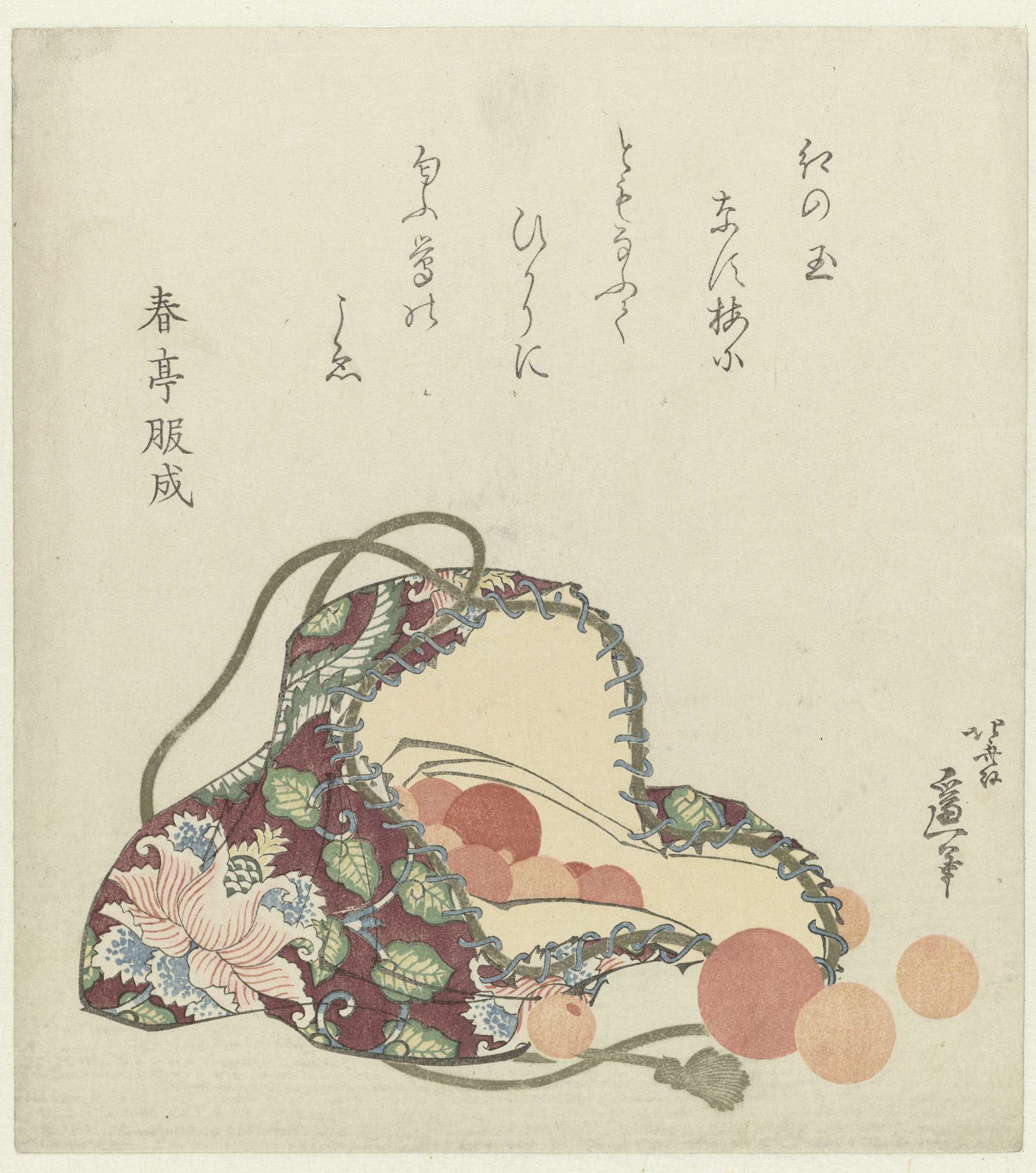 《锦袋里的珠子 1820-1829》（Beads in a brocade bag 1820-1829）｜葛饰北斋 Katsushika Hokusai｜1820-1829