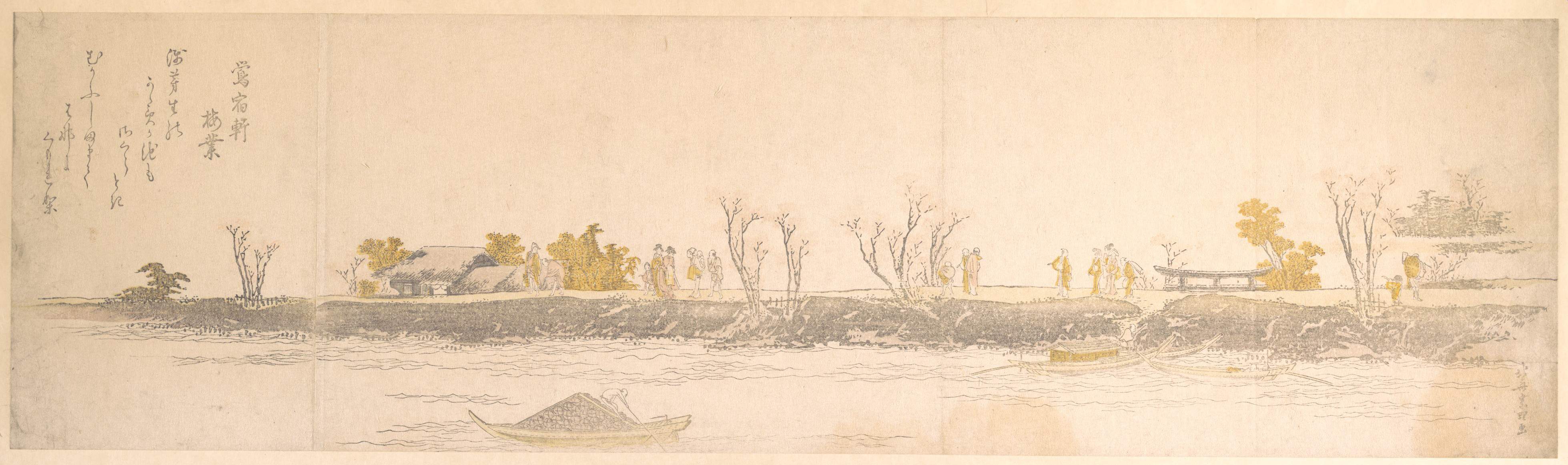 《春天风景》（Spring landscape）｜葛饰北斋 Katsushika Hokusai｜19世纪初