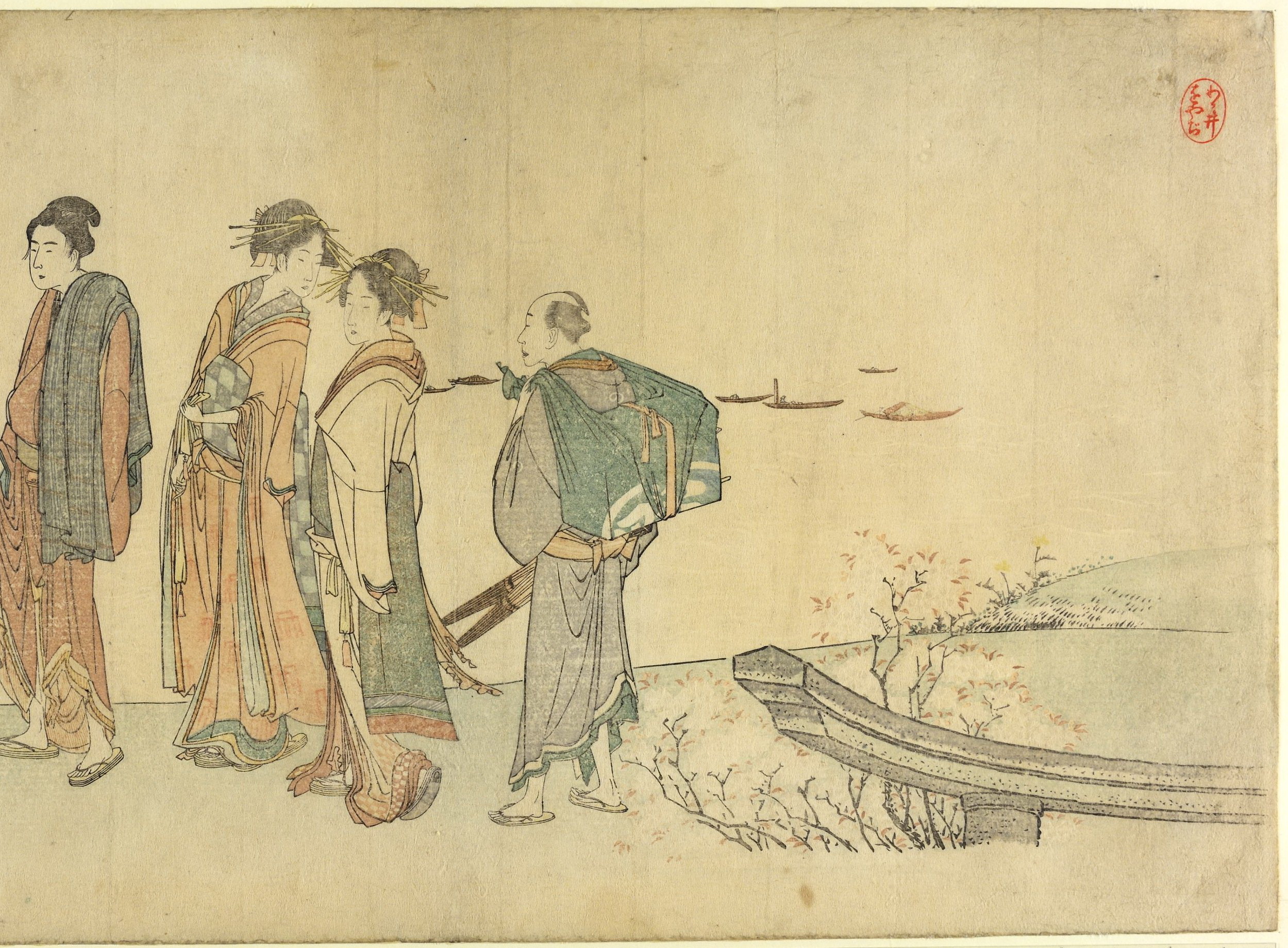 《湖边派对表2》（Lakeside party sheet 2）｜葛饰北斋 Katsushika Hokusai｜19世纪初