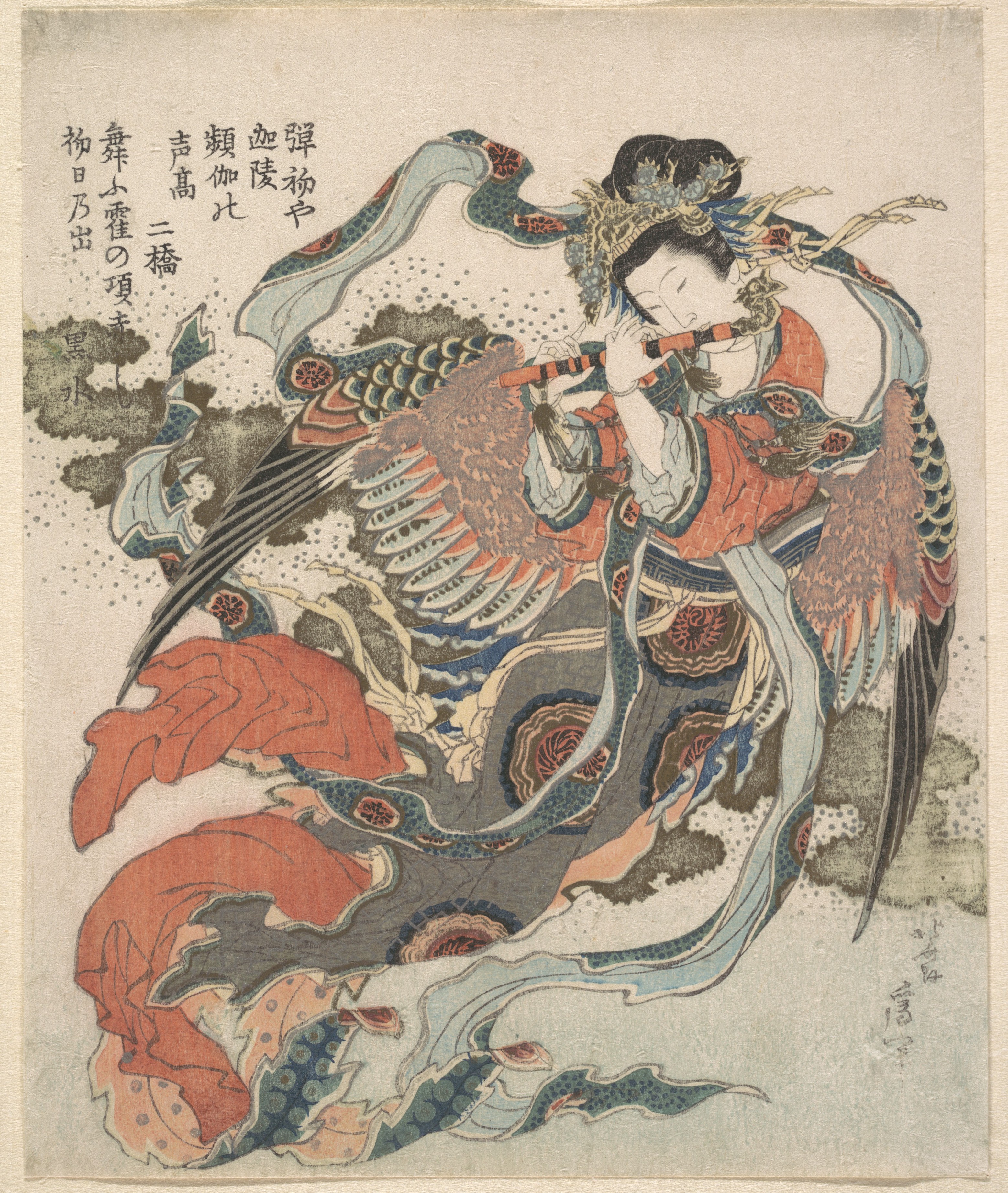 《神秘鸟 1820-1833》（Mystical bird 1820-1833）｜葛饰北斋 Katsushika Hokusai｜1820-1833