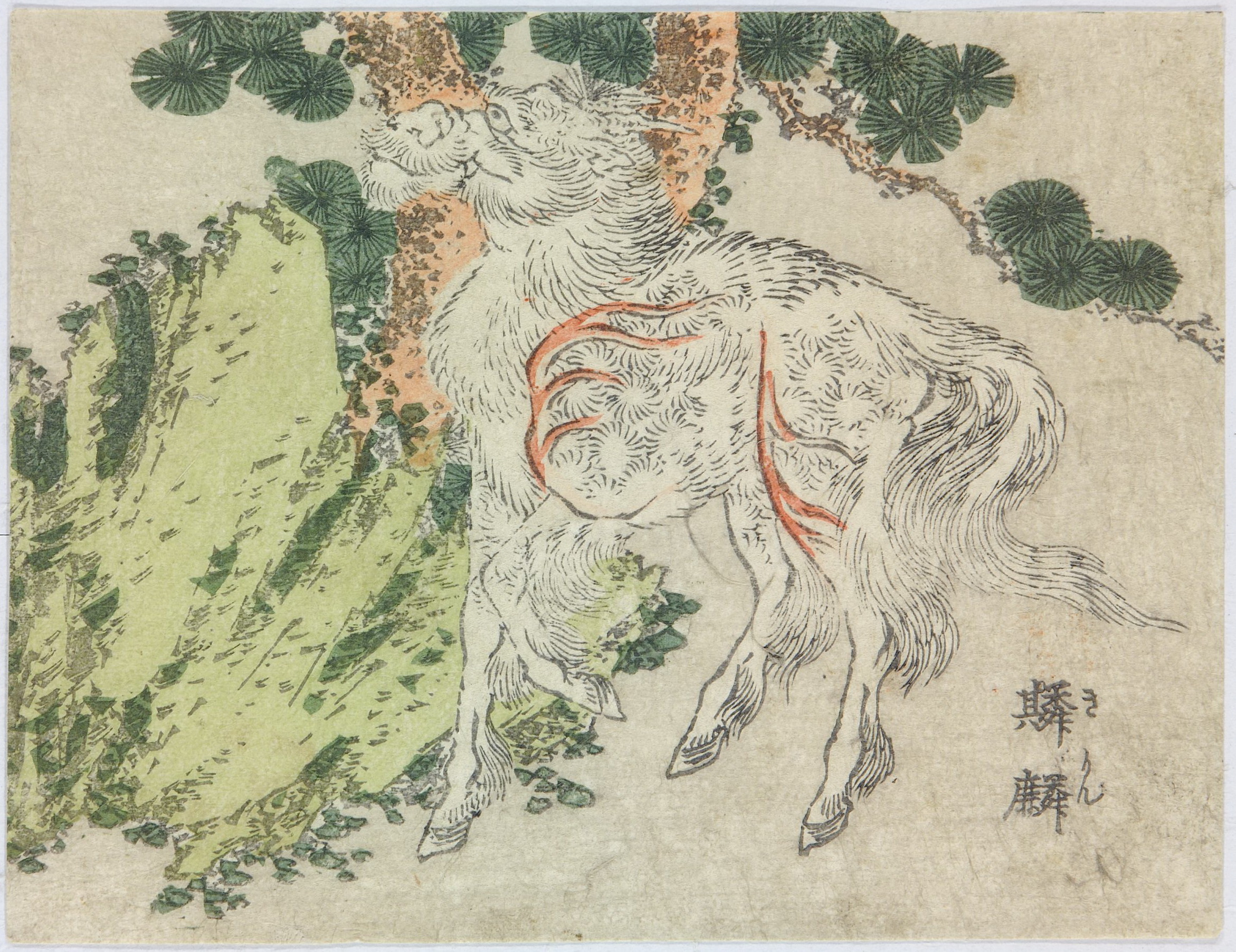 《葛饰北斋插图第001图》（Katsushika Hokusai Illustration, Plate 1）｜葛饰北斋 Katsushika Hokusai｜19世纪