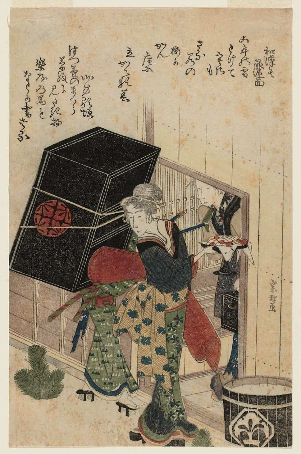 《吉原的新年景象》（New Year's scene in Yoshiwara）｜葛饰北斋 Katsushika Hokusai｜不明