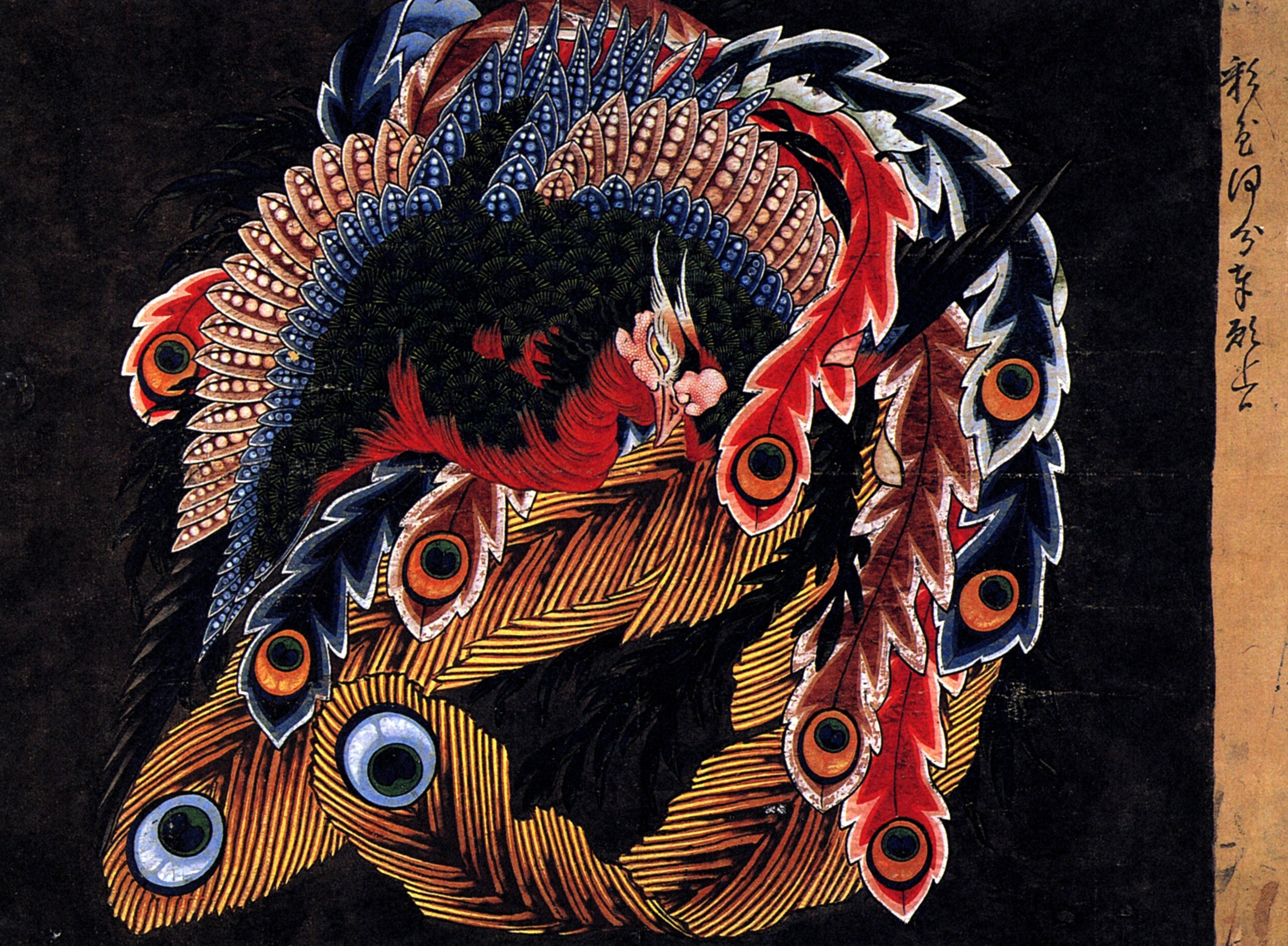 《小布施愿松院的天花板画》（Ceiling painting of Ganshoin Temple in Obuse）｜葛饰北斋 Katsushika Hokusai｜不明
