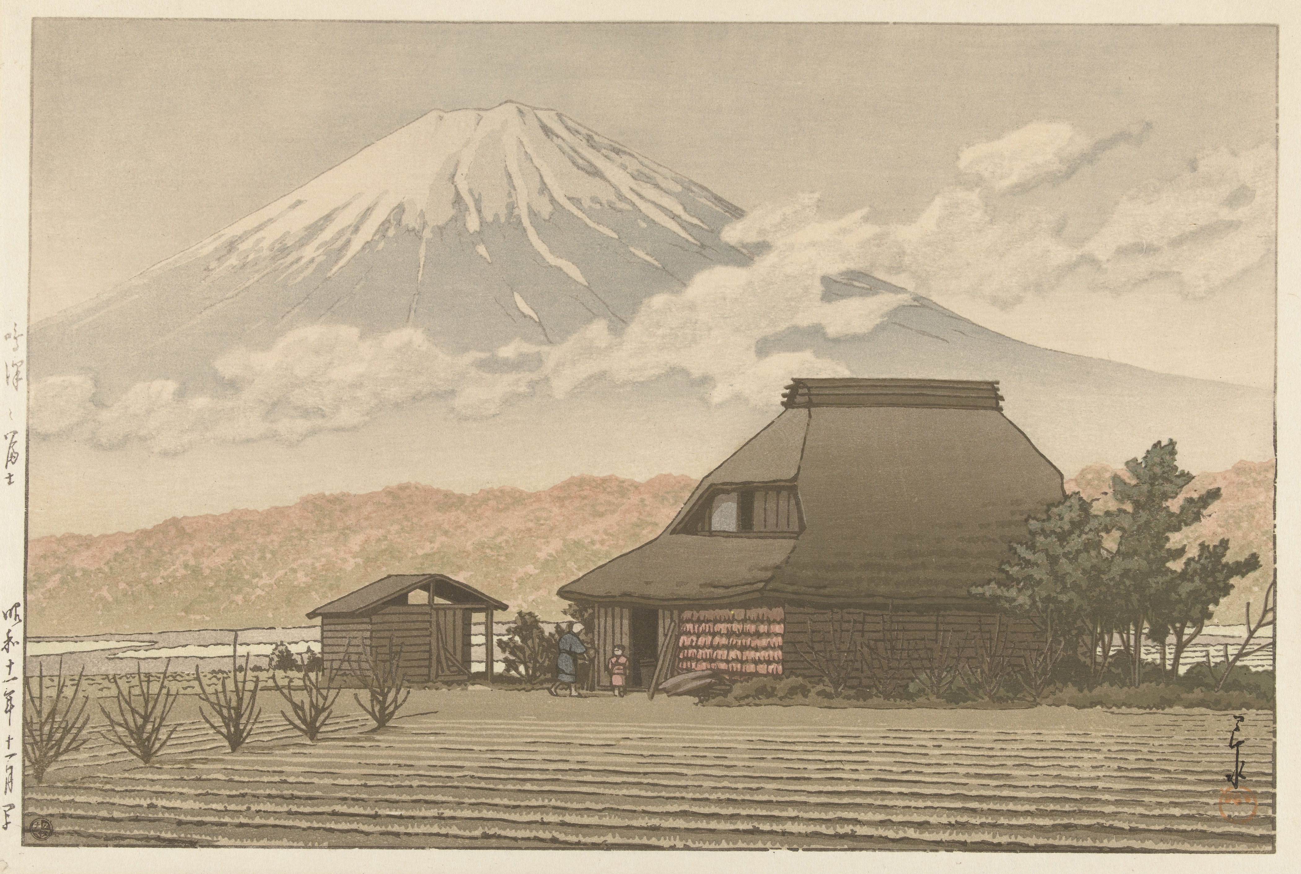 鸣泽村眺望富士