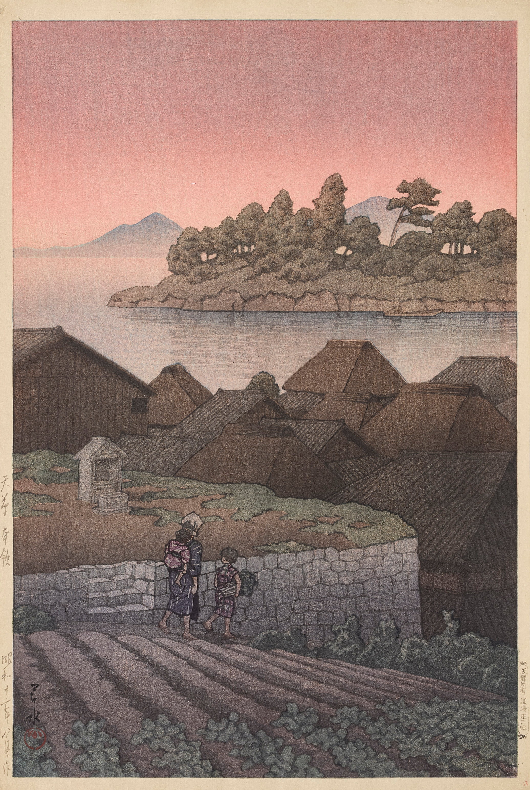 《天草本领》（Honryo, Amakusa）｜川濑巴水 Kawase Hasui｜1937
