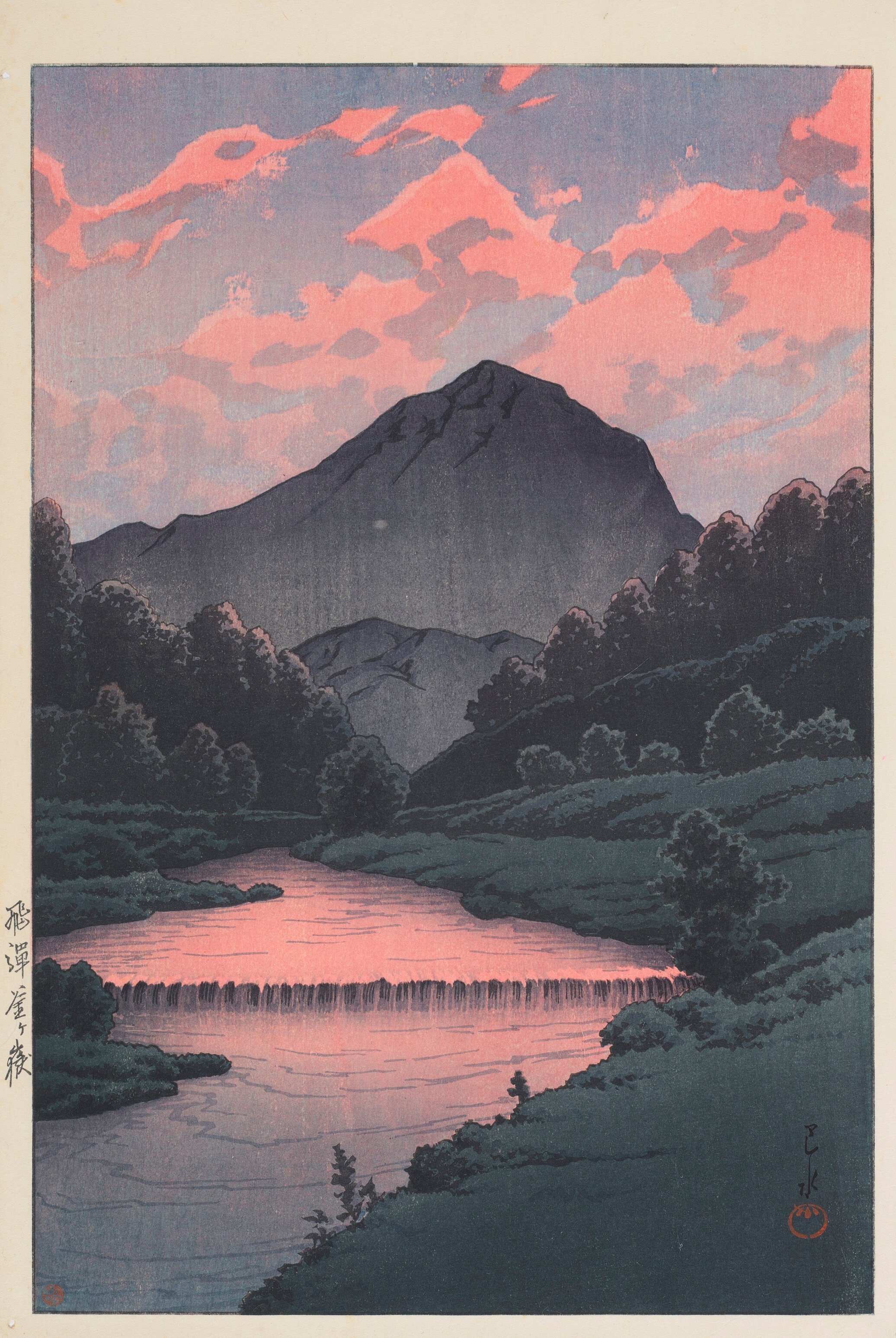 《飞驒镰岳》（Mount Kamaga, Hida）｜川濑巴水 Kawase Hasui｜1933