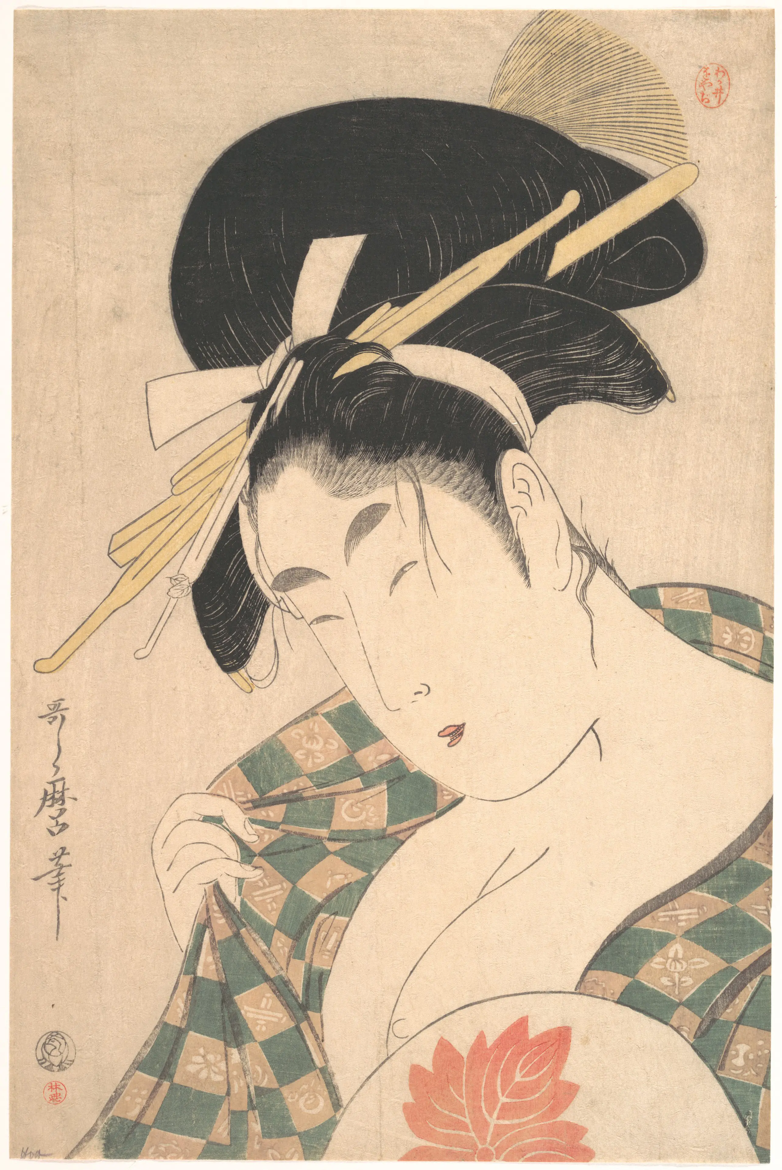 《游女》（A Courtesan）｜喜多川歌麿 Kitagawa Utamaro｜江户时代