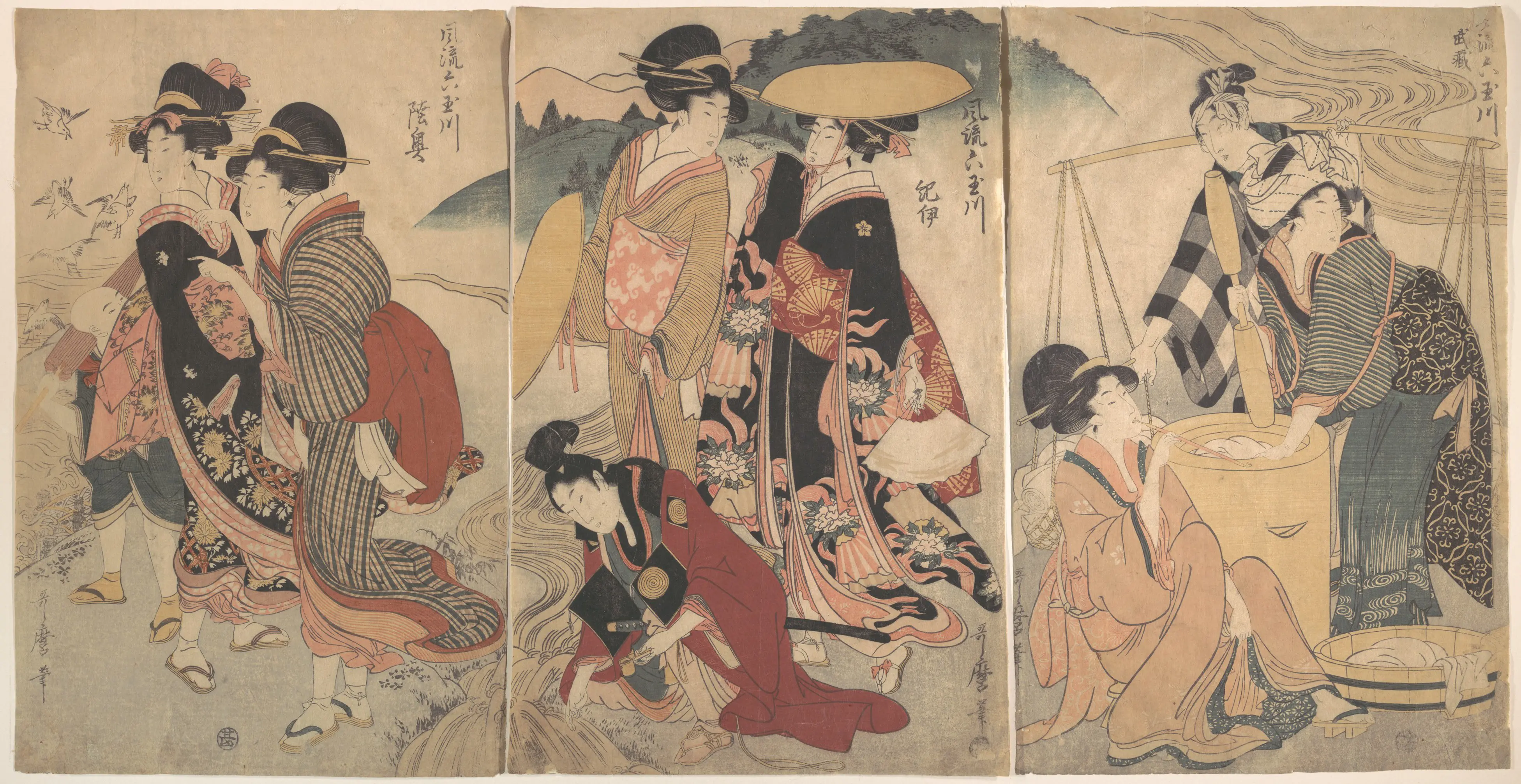 乡间男女与行列