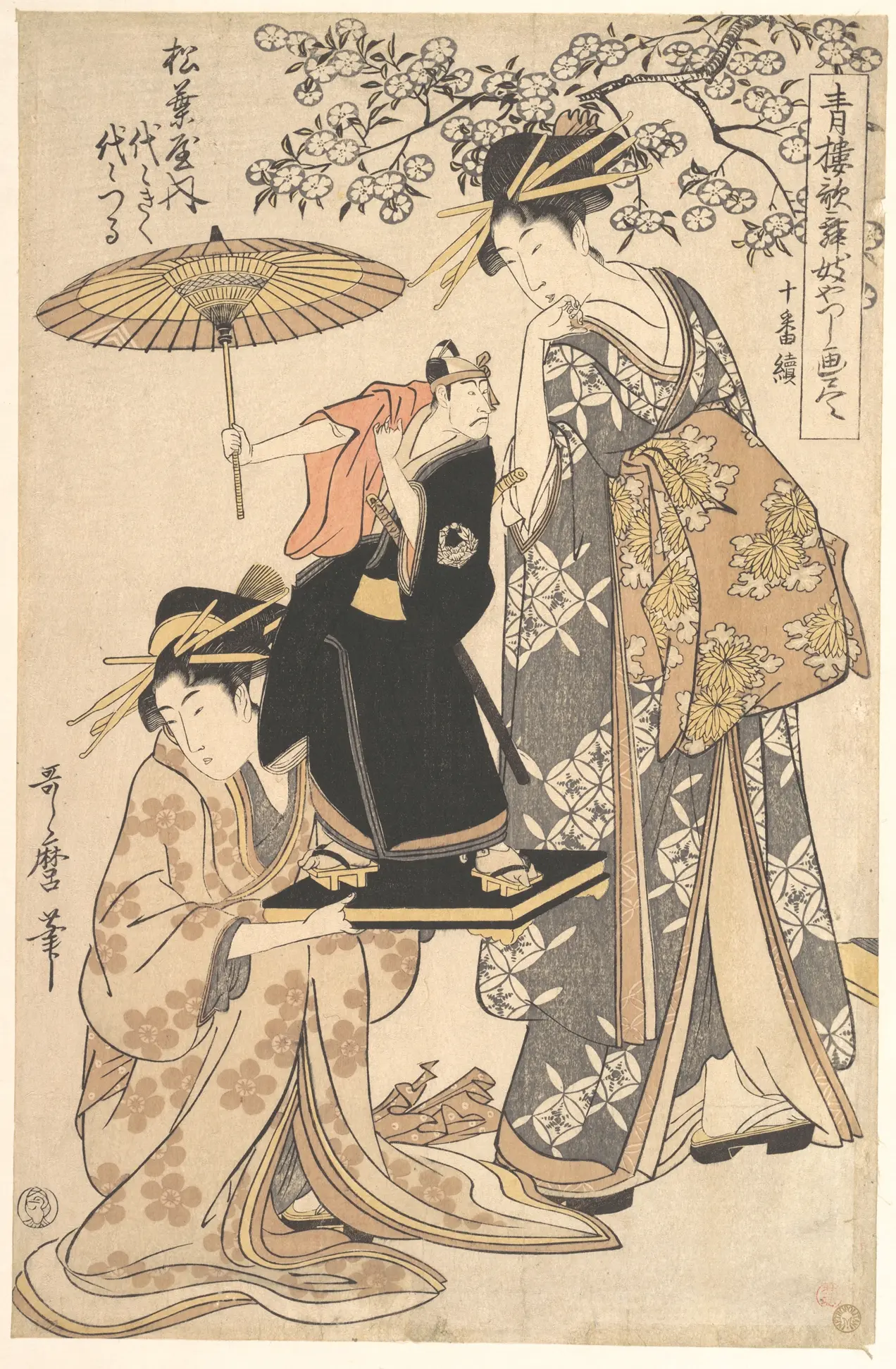青楼歌舞妓やつし画尽 十番続：松叶屋代代菊