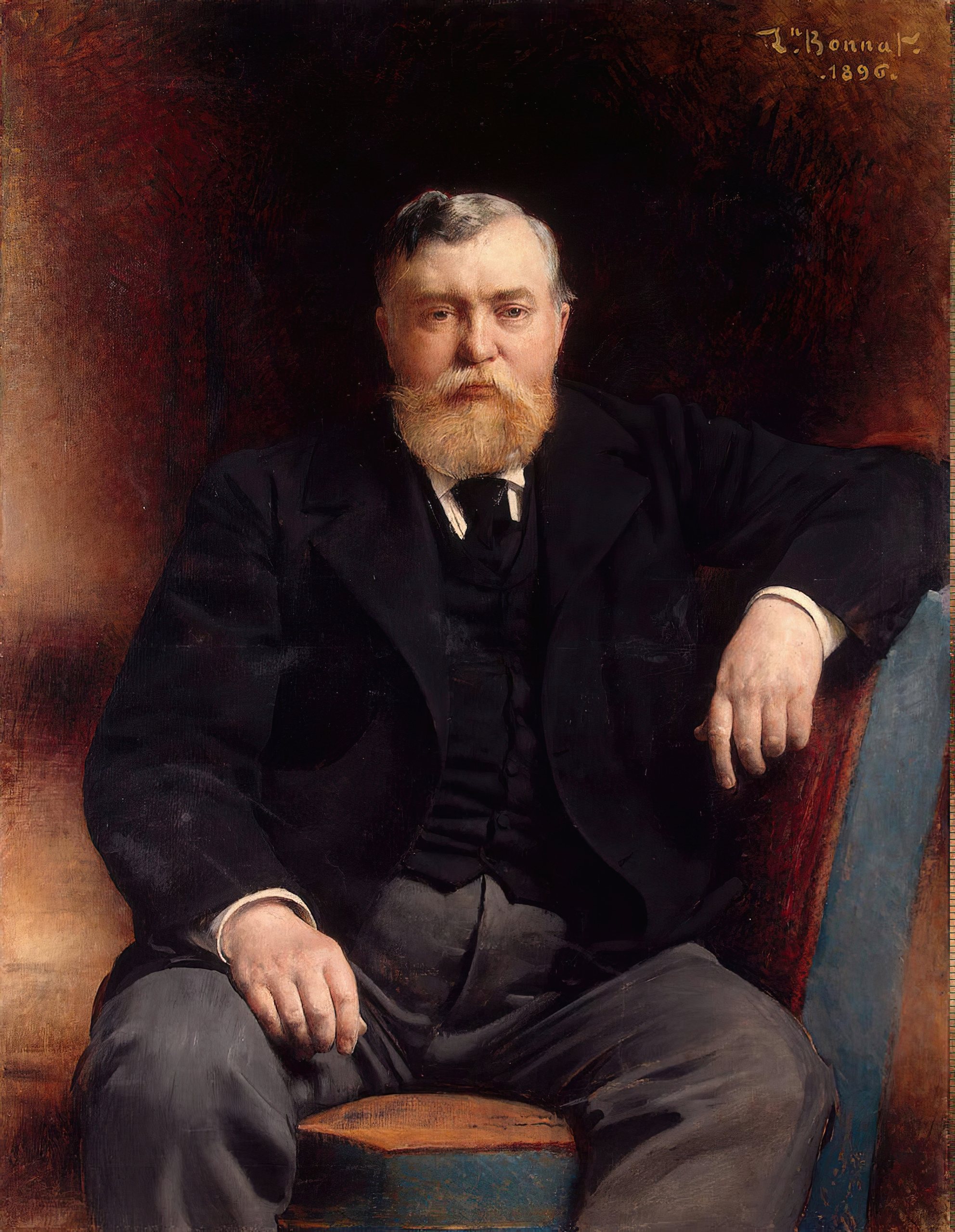 《维亚切斯拉夫·泰尼舍夫王子的肖像》（Portrait of Prince Vyacheslav Tenishev）｜莱昂·博纳 Léon Bonnat｜1896