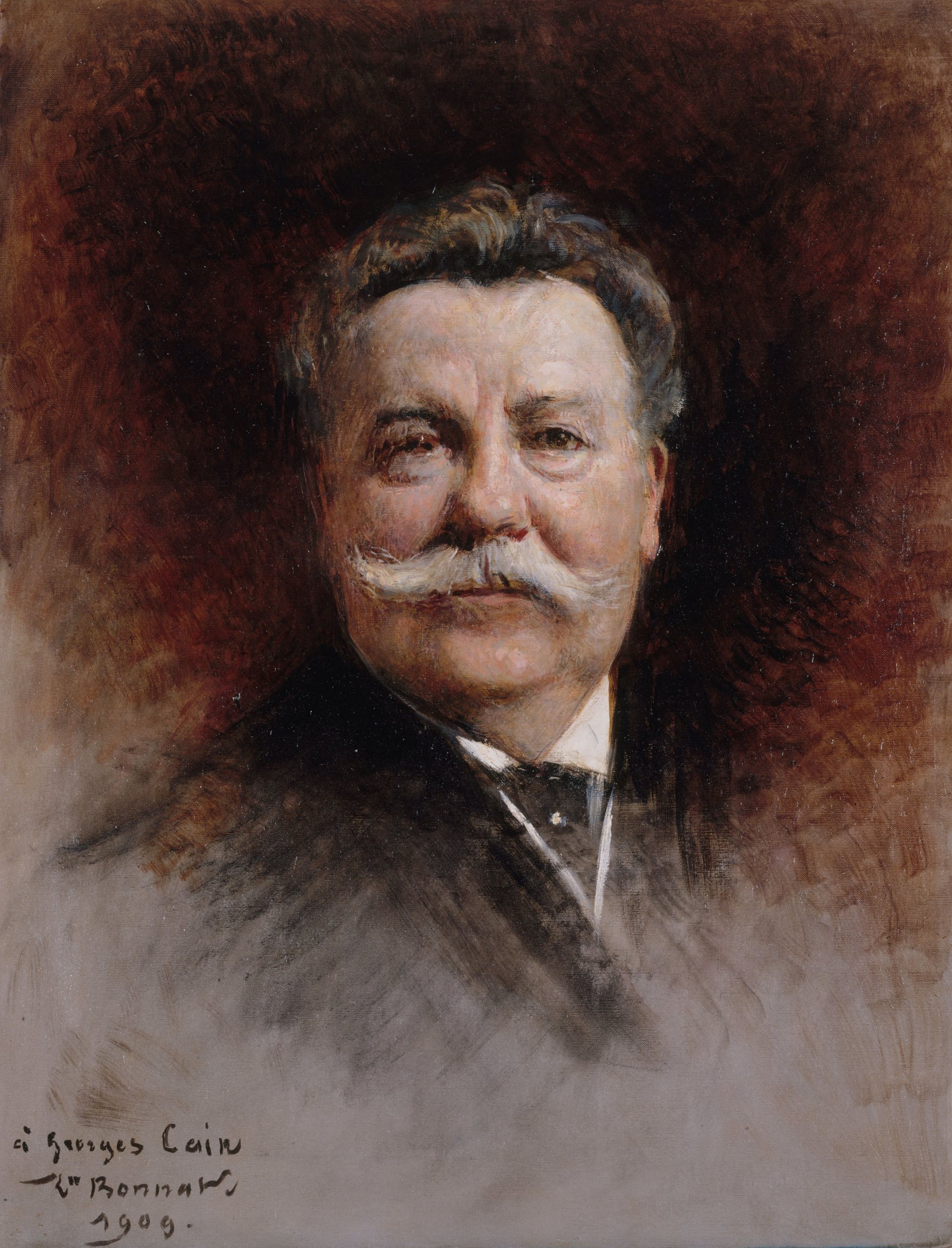 乔治·凯恩 (Georges Cain) 肖像 (1853-1919)，画家和作家