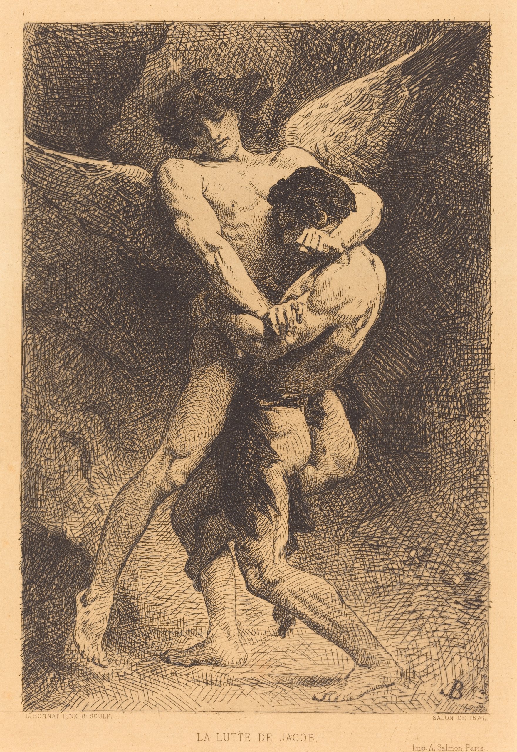 La Lutte de Jacob（雅各布与天使摔跤）
