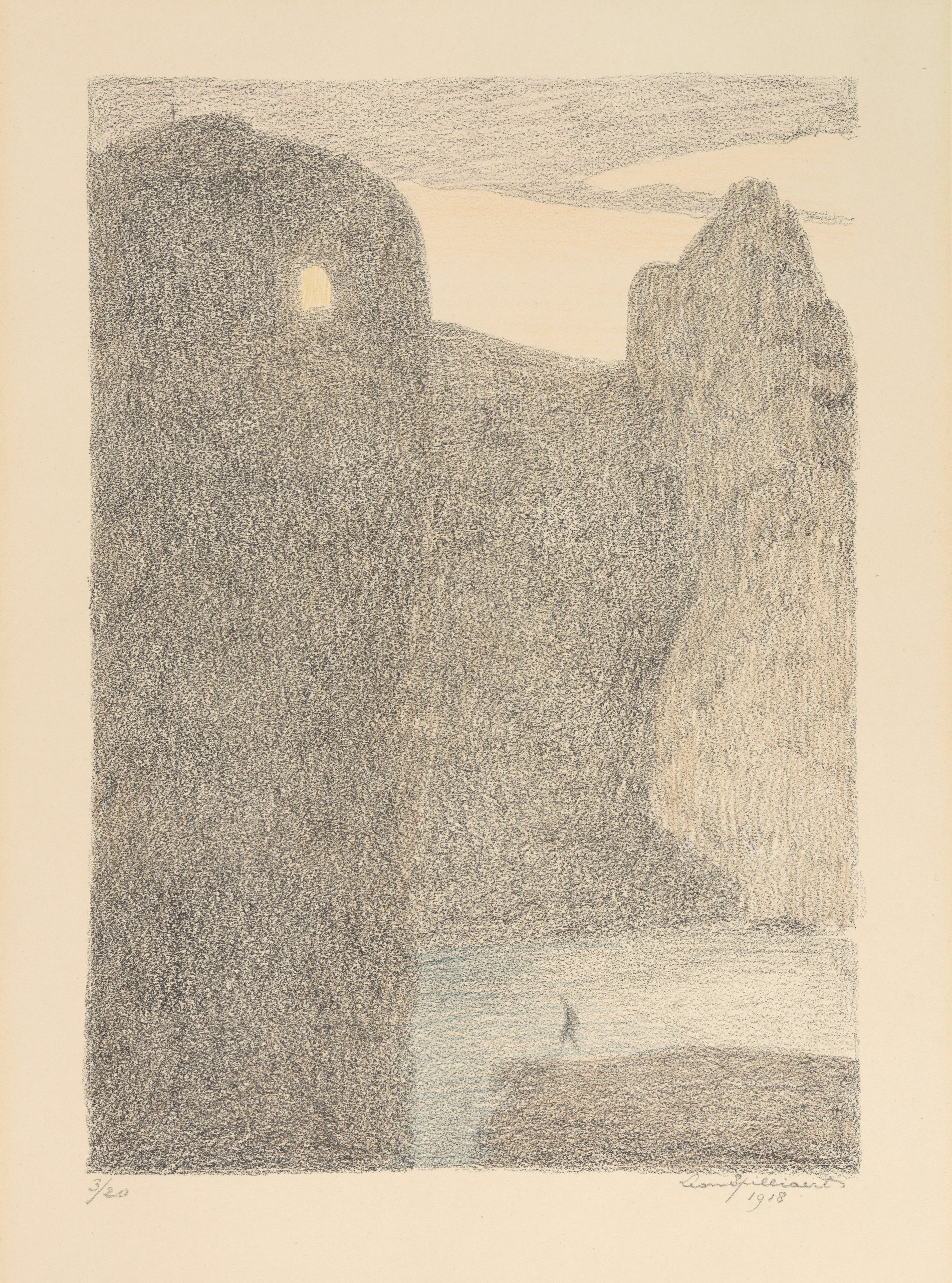 《温室 9》（Hothouses 9）｜莱昂·斯皮里亚特 Léon Spilliaert｜1918