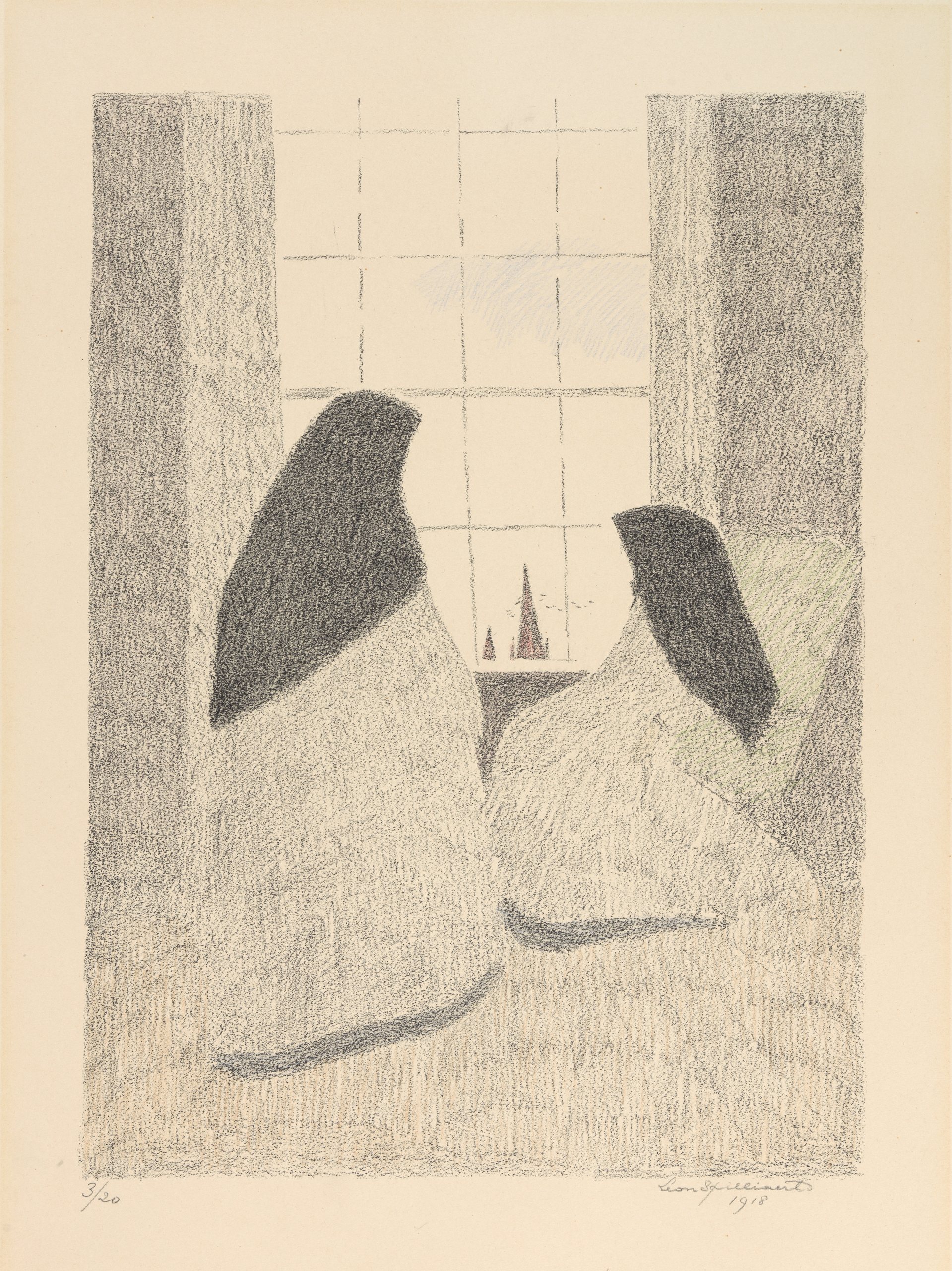 《温室 6》（Hothouses 6）｜莱昂·斯皮里亚特 Léon Spilliaert｜1918