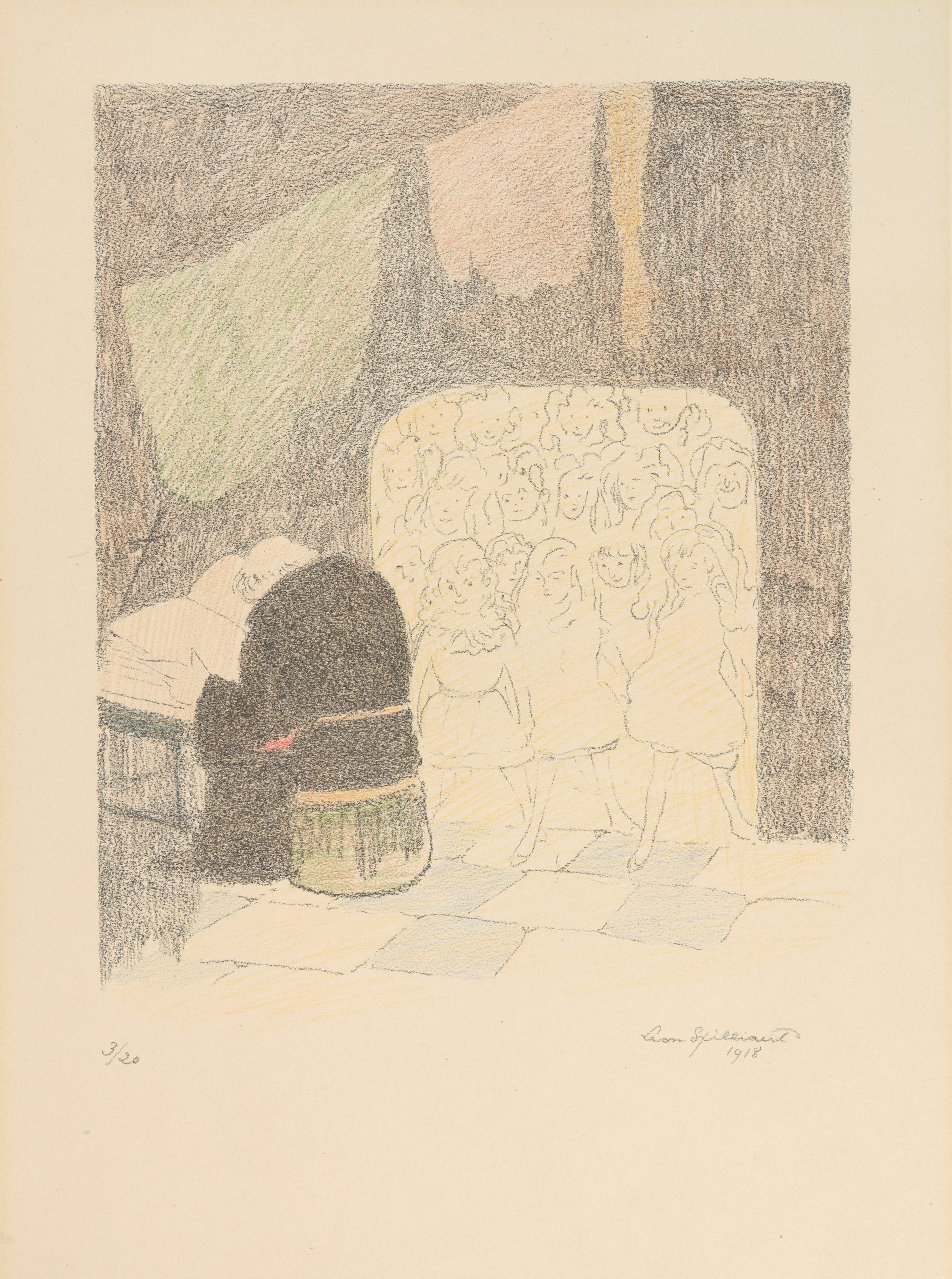《温室 5》（The Hothouses 5）｜莱昂·斯皮里亚特 Léon Spilliaert｜1918