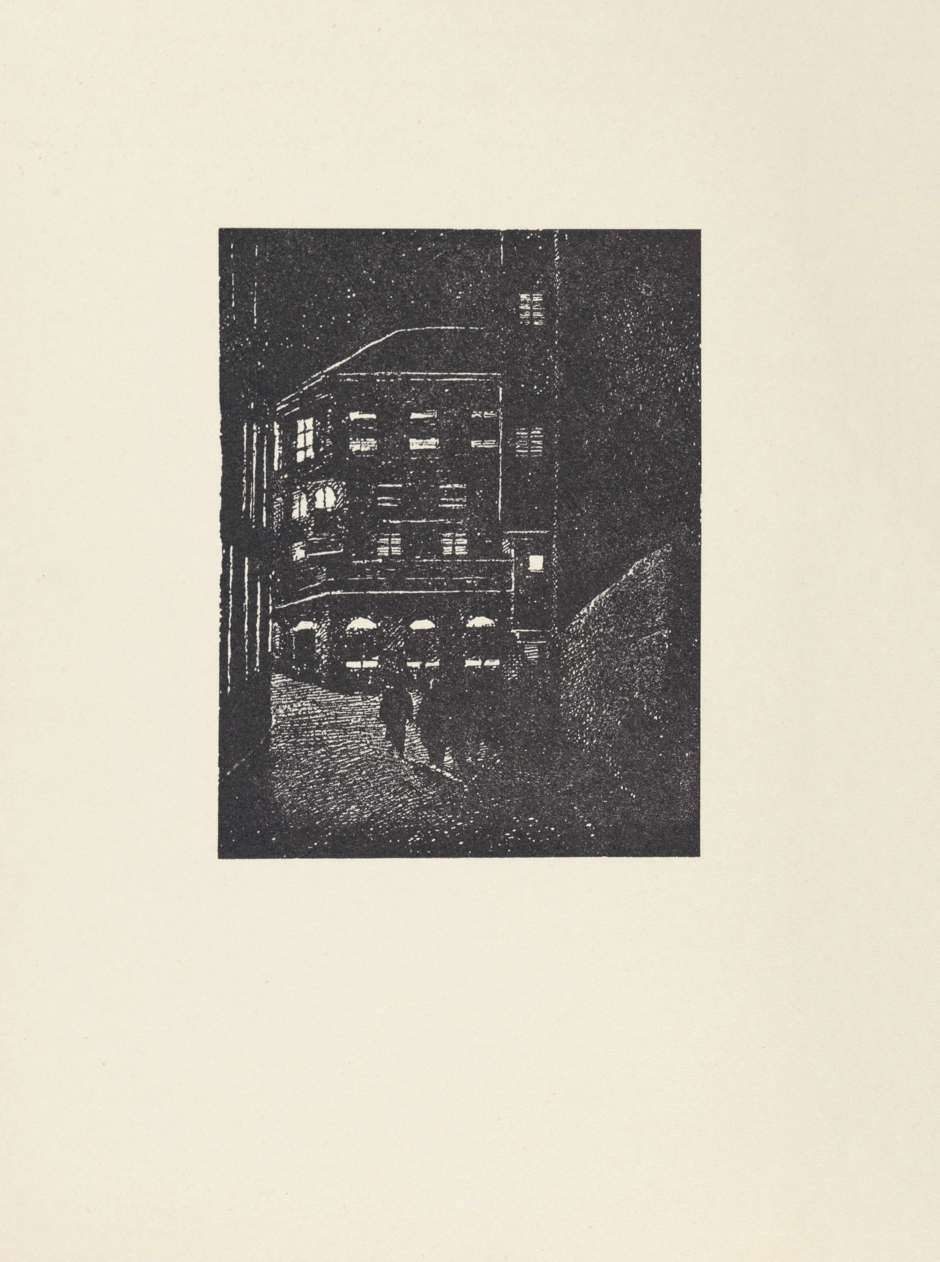 《拿镜子的仆人 pl.3》（The servant with the mirror pl.3）｜莱昂·斯皮里亚特 Léon Spilliaert｜1941