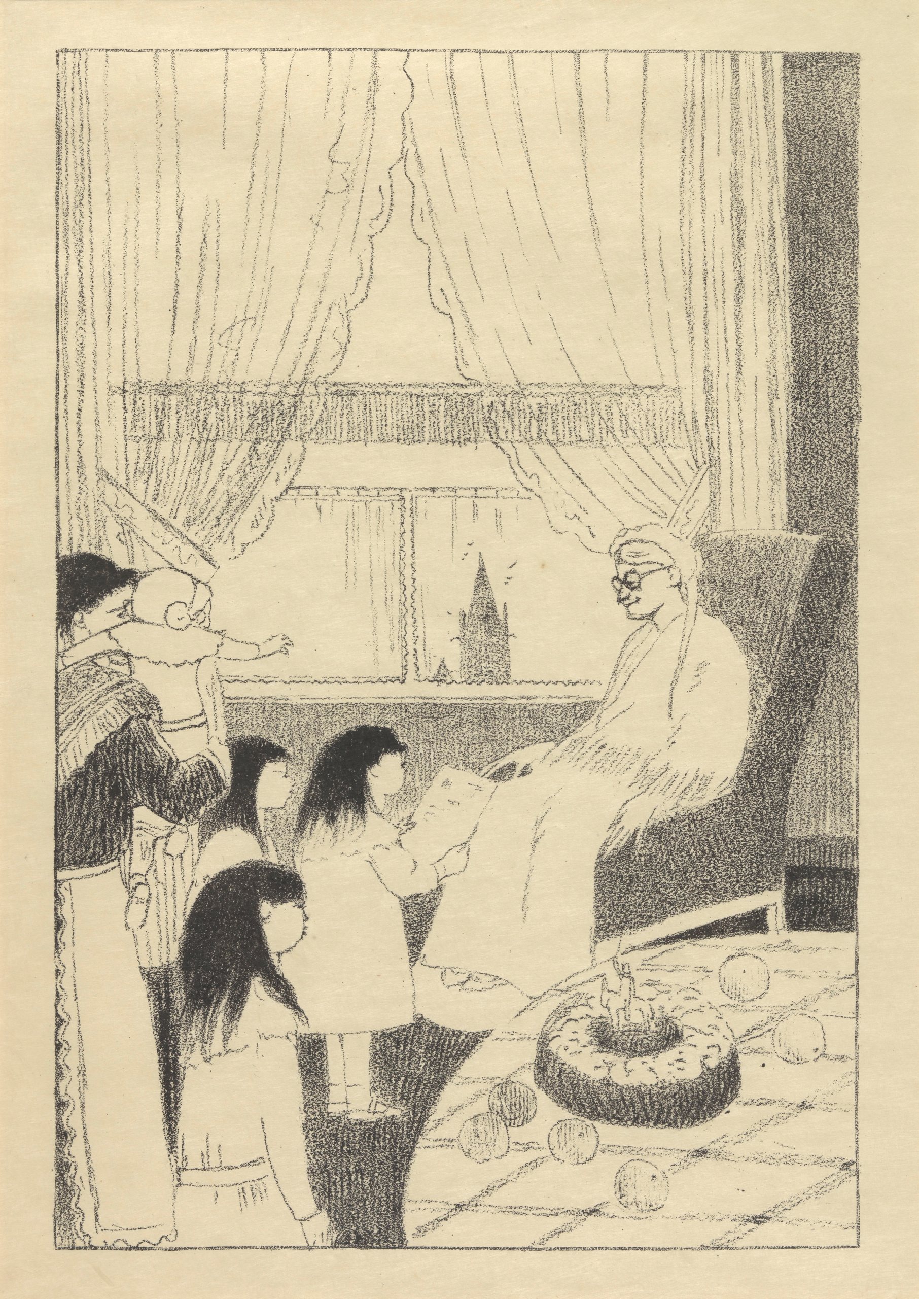 《新年愿望》（New Year's wishes）｜莱昂·斯皮里亚特 Léon Spilliaert｜1918