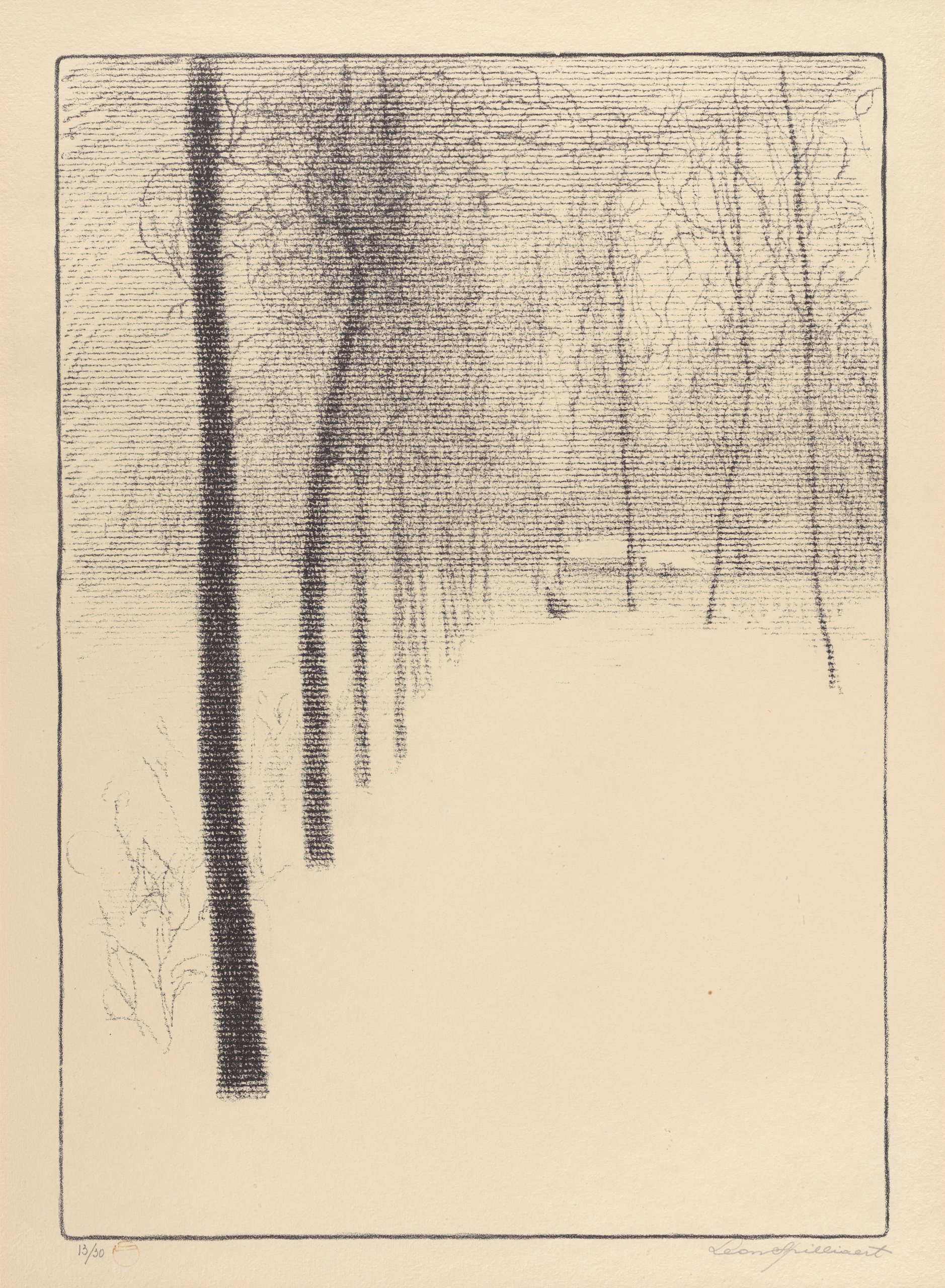 《漂移》（The drift）｜莱昂·斯皮里亚特 Léon Spilliaert｜1917-1918