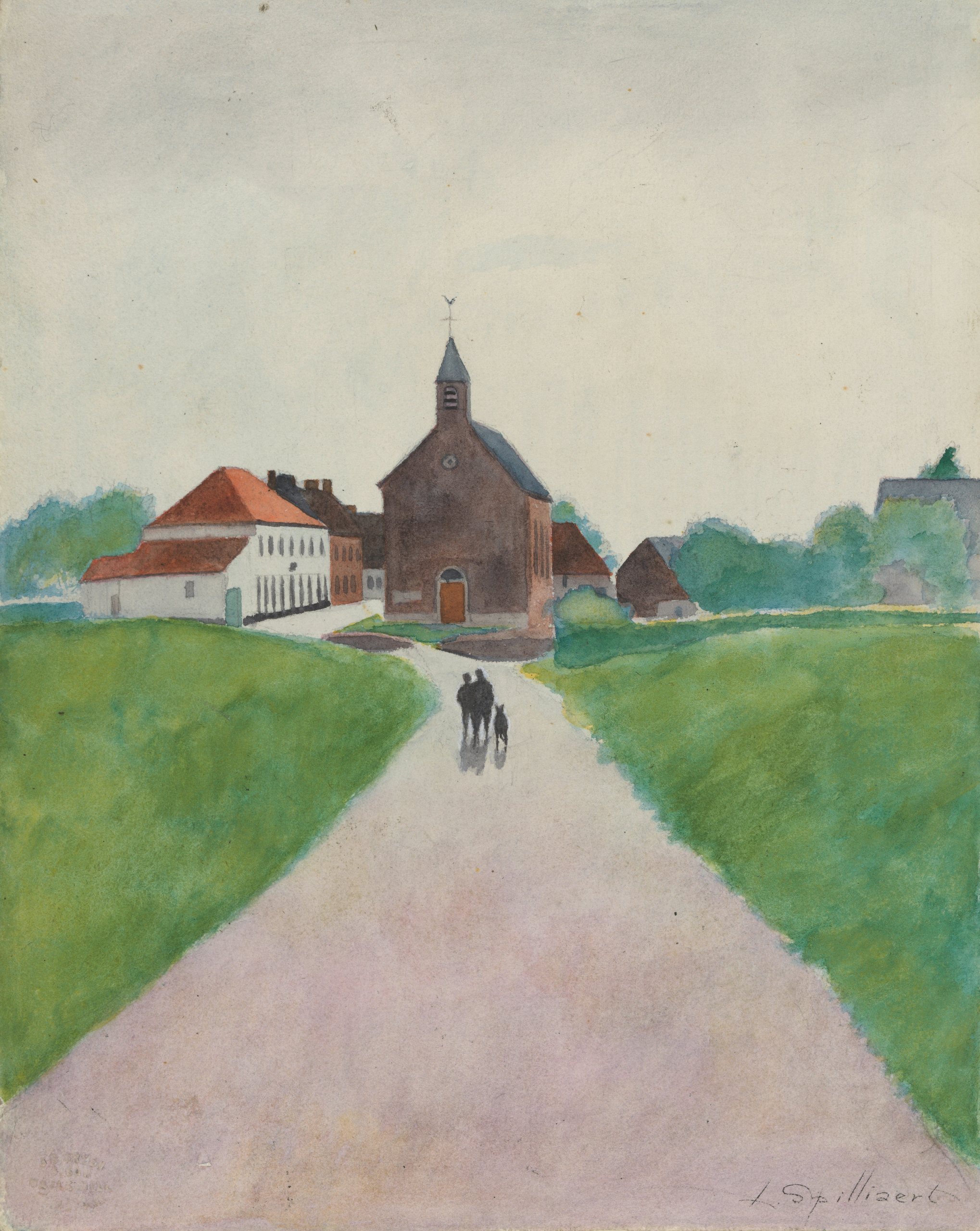 《当时纳内特失踪了。 4》（At the time Nanette was lost pl. 4）｜莱昂·斯皮里亚特 Léon Spilliaert｜1931