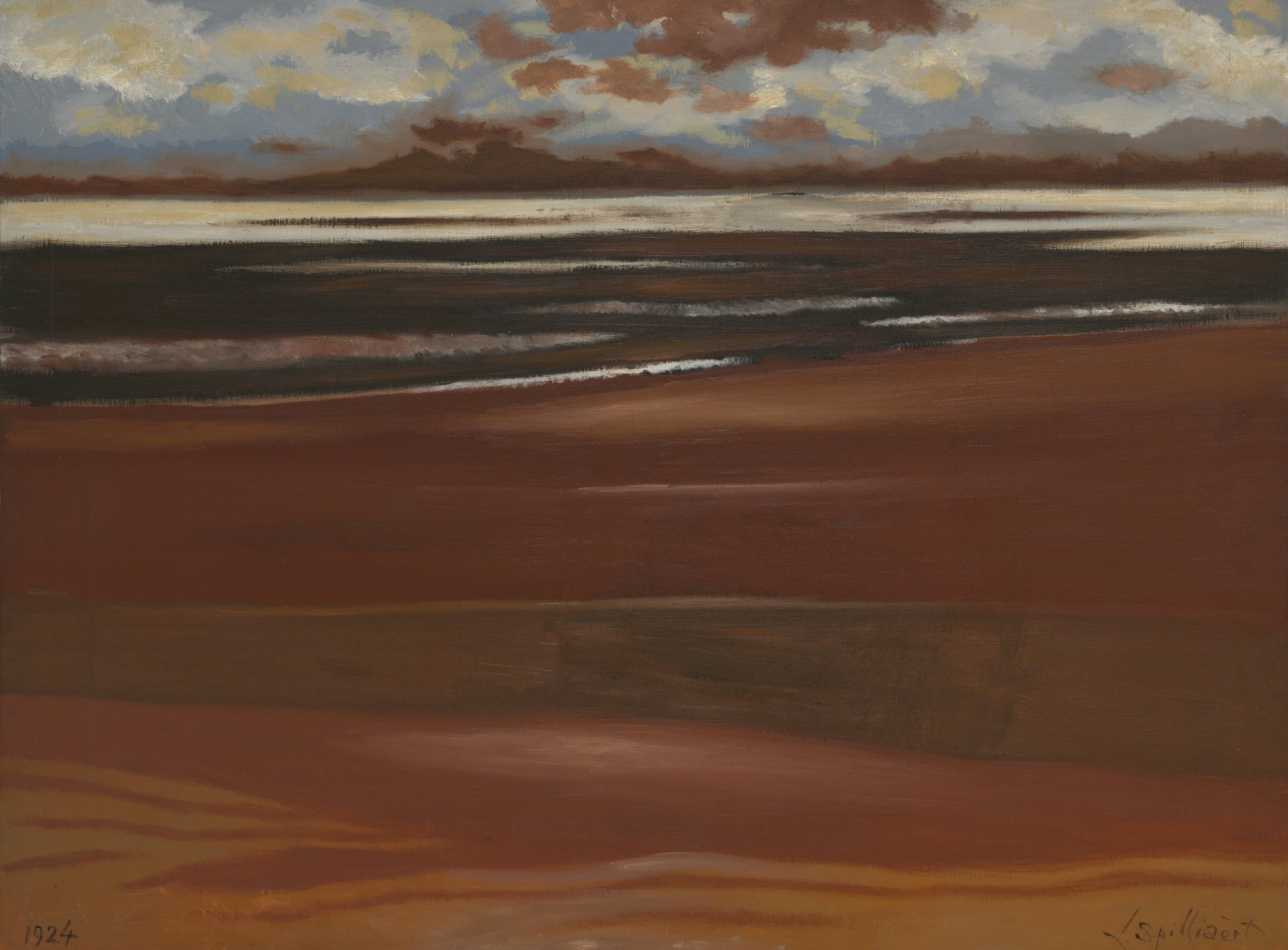 《海洋》（Marine）｜莱昂·斯皮里亚特 Léon Spilliaert｜1924