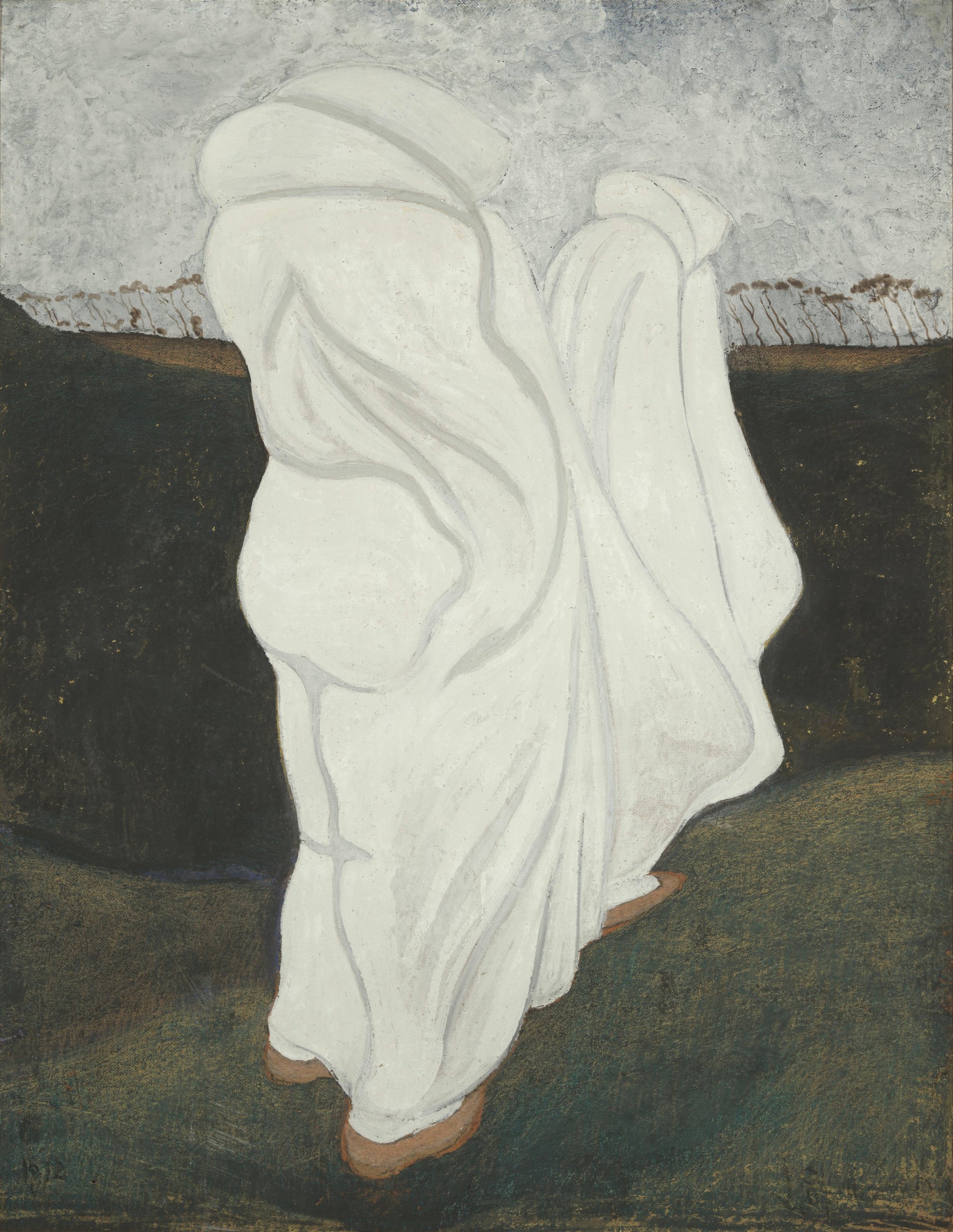 《白色长袍》（White Robes）｜莱昂·斯皮里亚特 Léon Spilliaert｜1912
