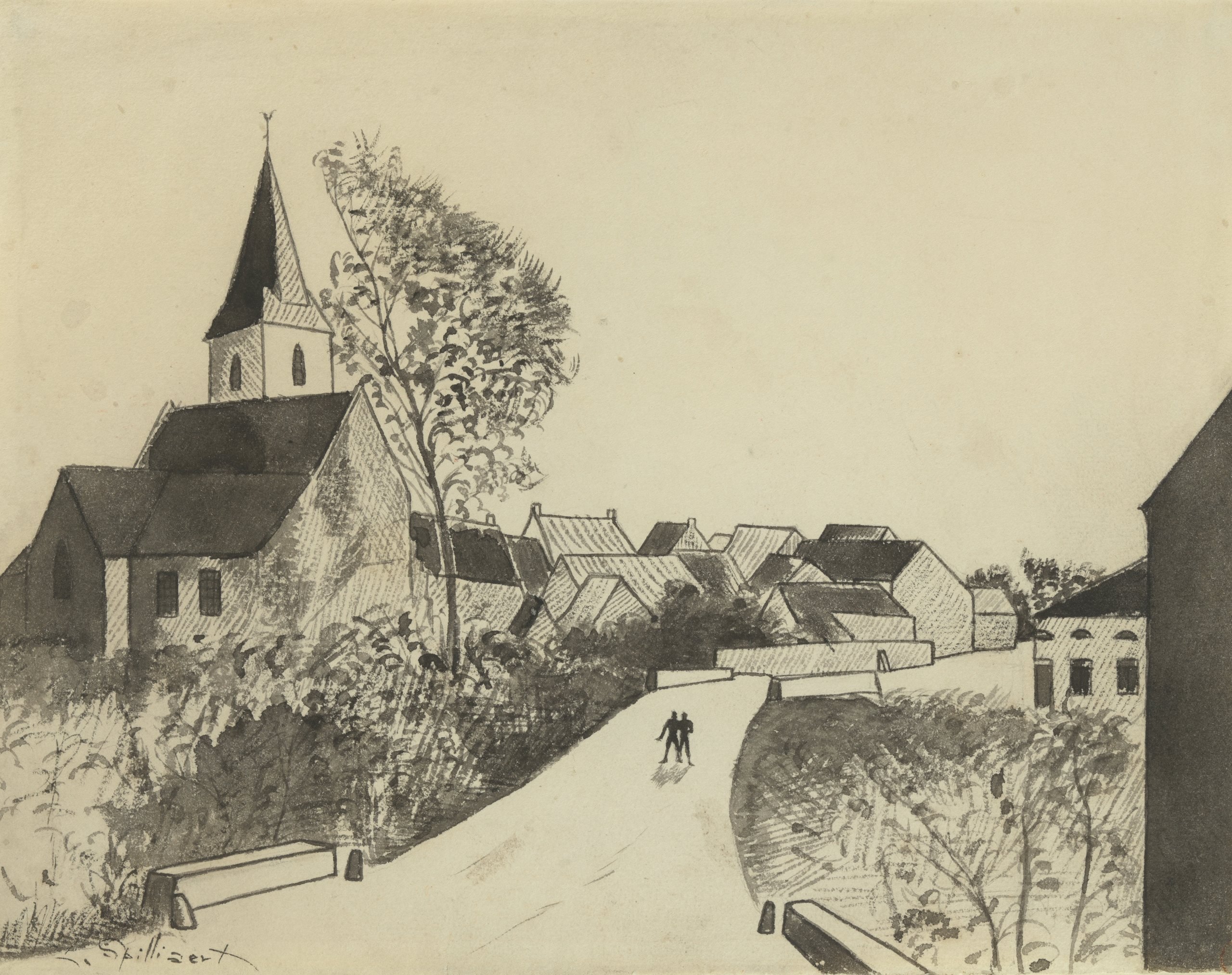 《当纳内特失踪时》的景观》（Landschap for ‘In the time that Nanette was lost’）｜莱昂·斯皮里亚特 Léon Spilliaert｜1931