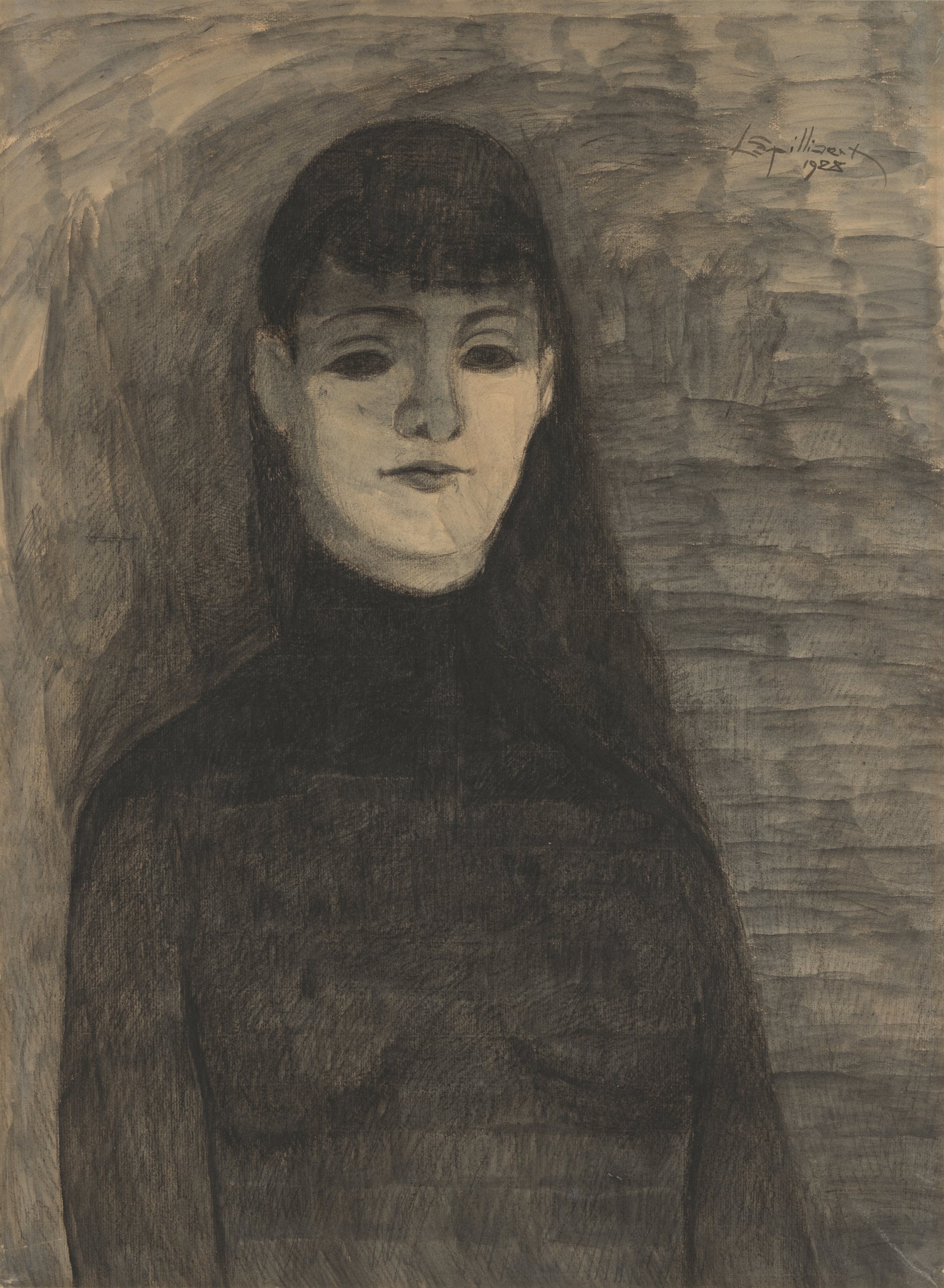 《忧郁》（Melancholy）｜莱昂·斯皮里亚特 Léon Spilliaert｜1928