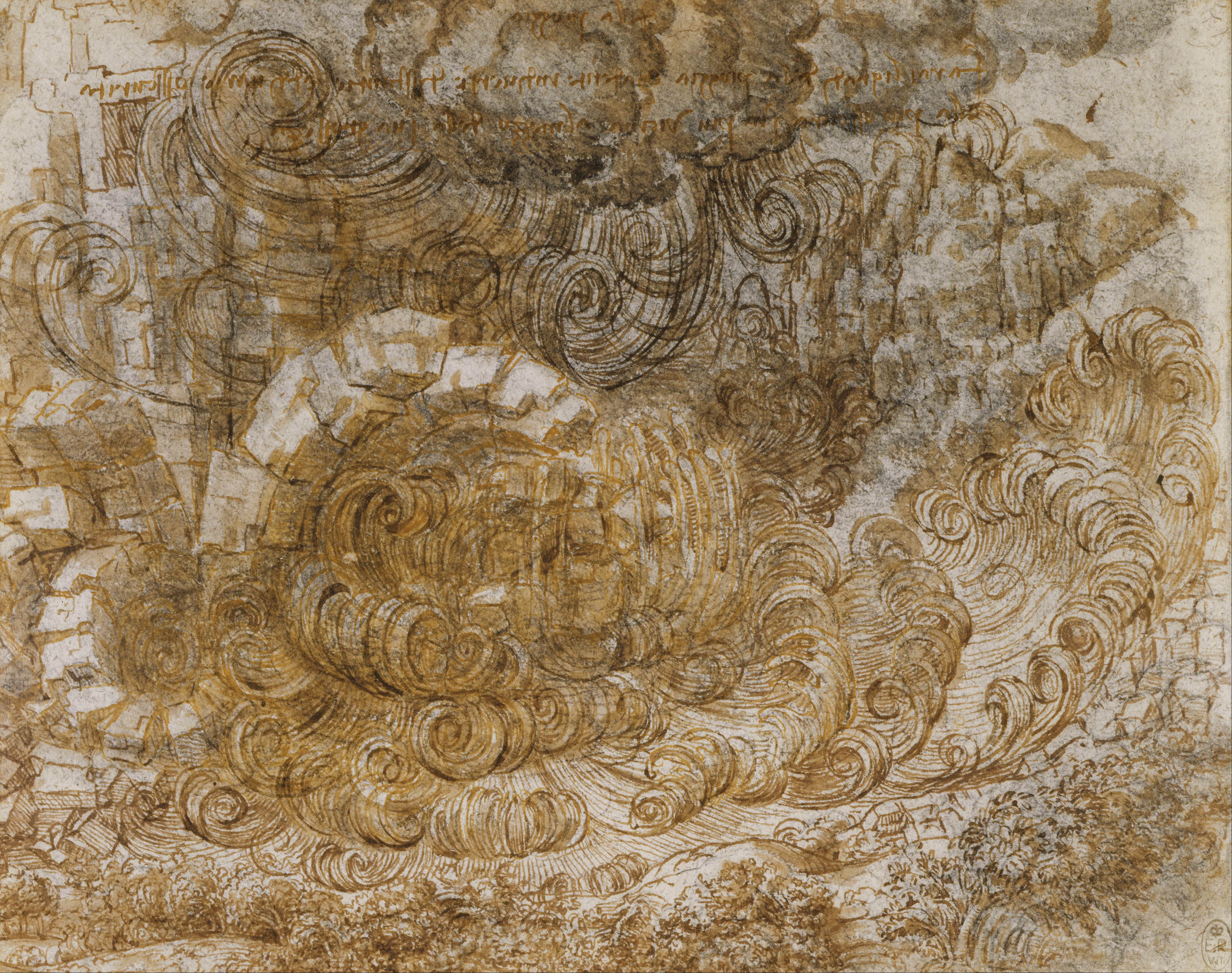 《洪水》（A Deluge）｜莱奥纳多·达·芬奇 Leonardo da Vinci｜约1517–1518