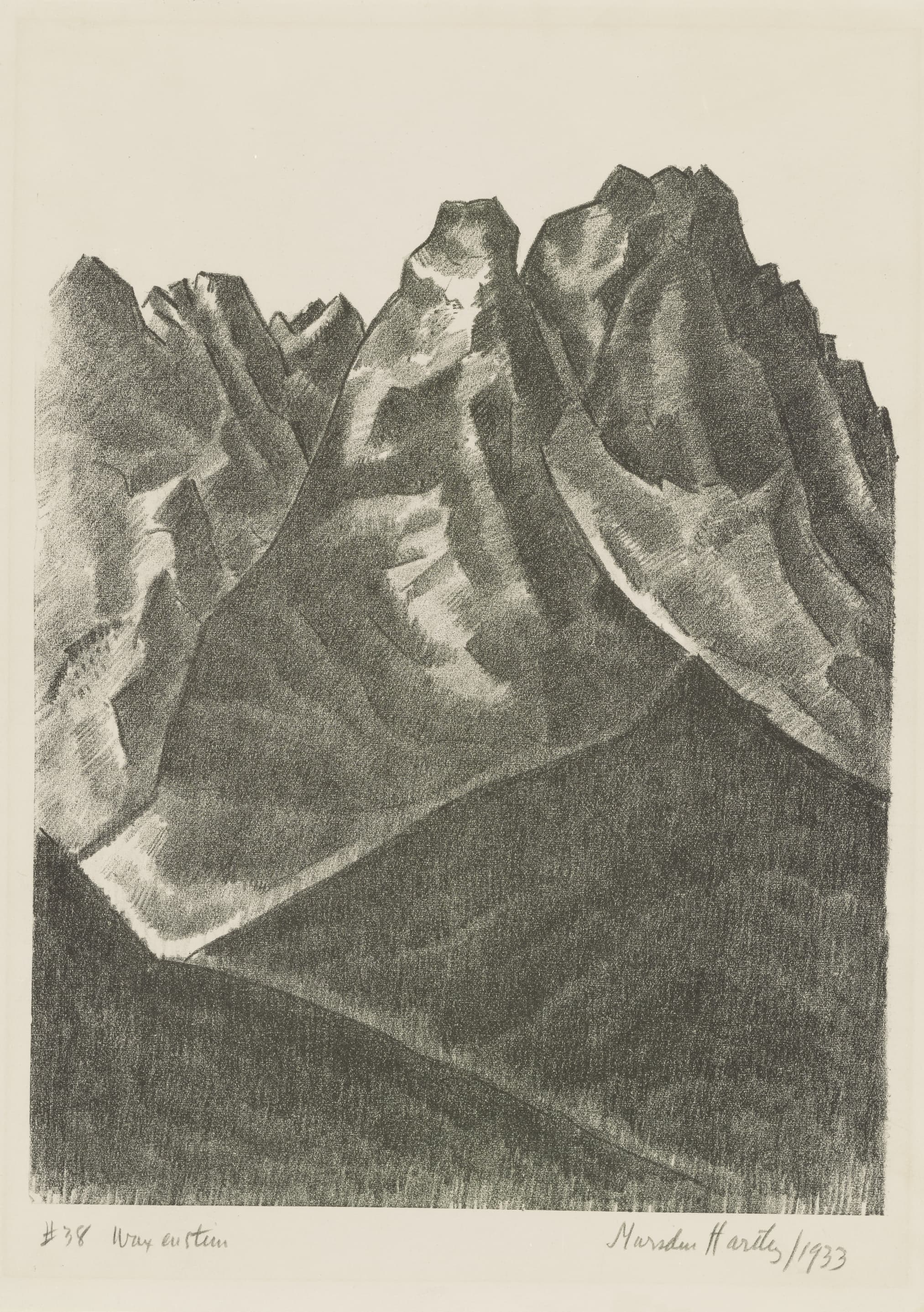 《瓦克森施坦峰》（Waxenstein）｜马斯登·哈特利｜1933
