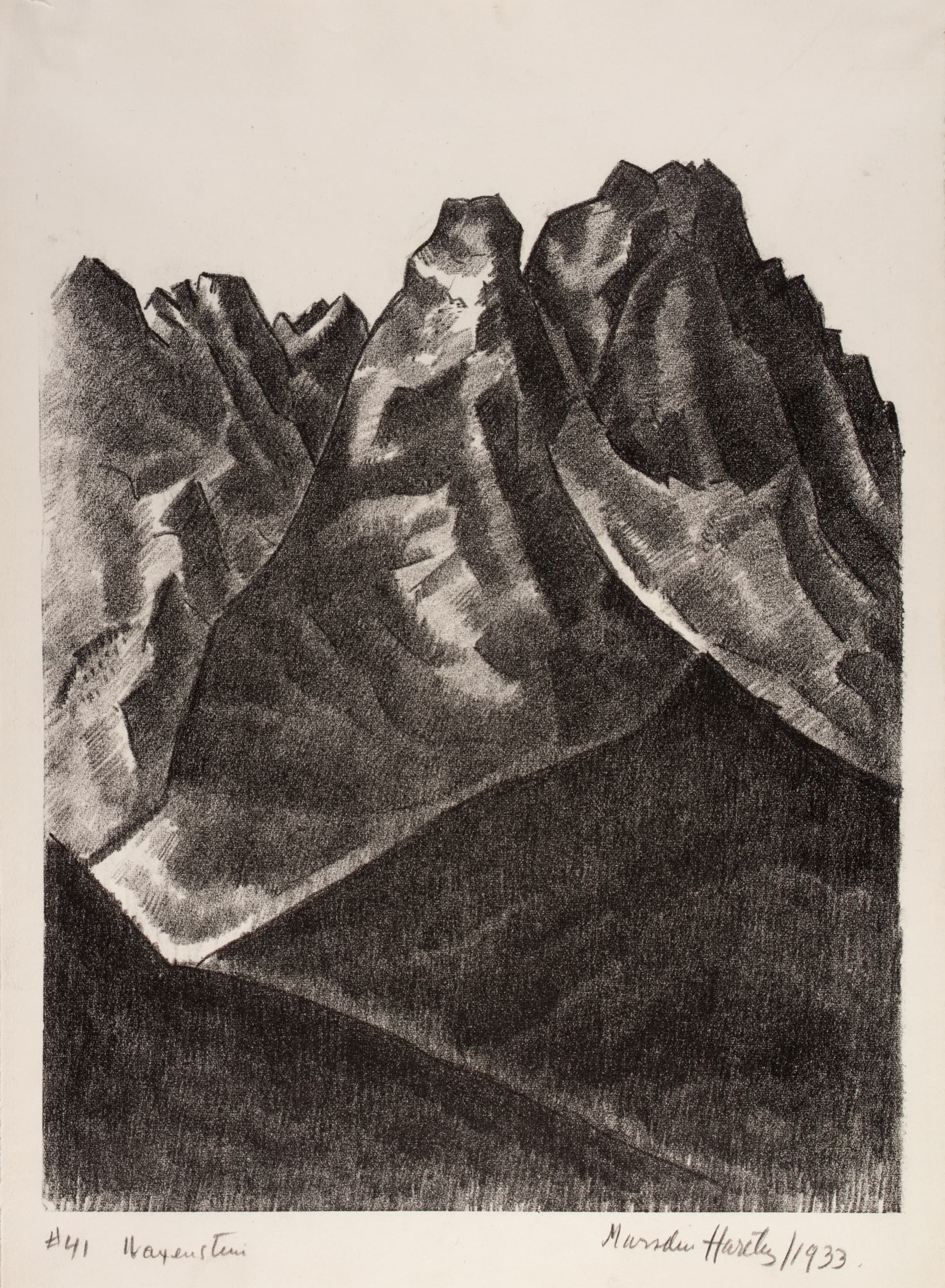 《瓦克森施坦峰》（Waxenstein）｜马斯登·哈特利｜1933
