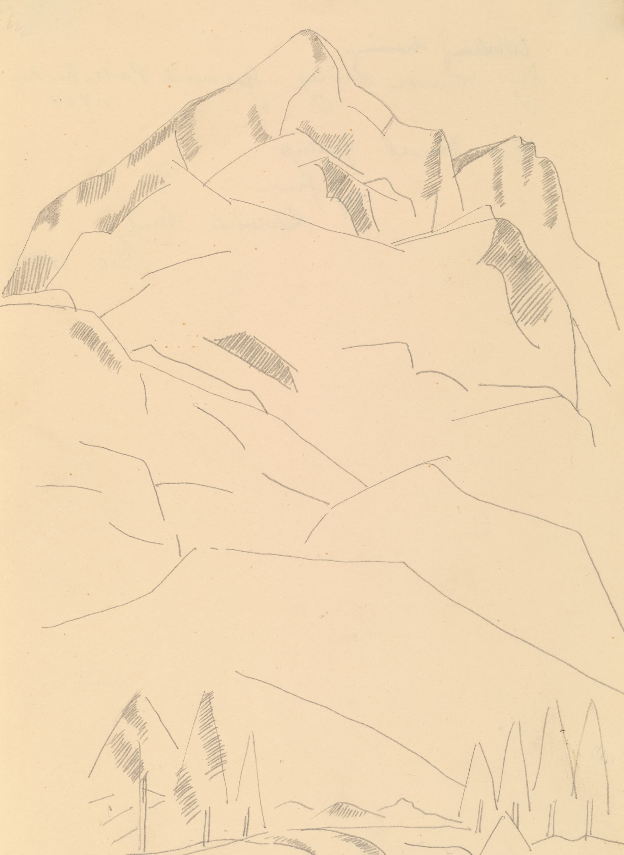 《加米施-帕特基兴：巴伐利亚阿尔卑斯山峰》（Garmisch-Partenkirchen [Peaks in the Bavarian Alps]）｜马斯登·哈特利｜1934