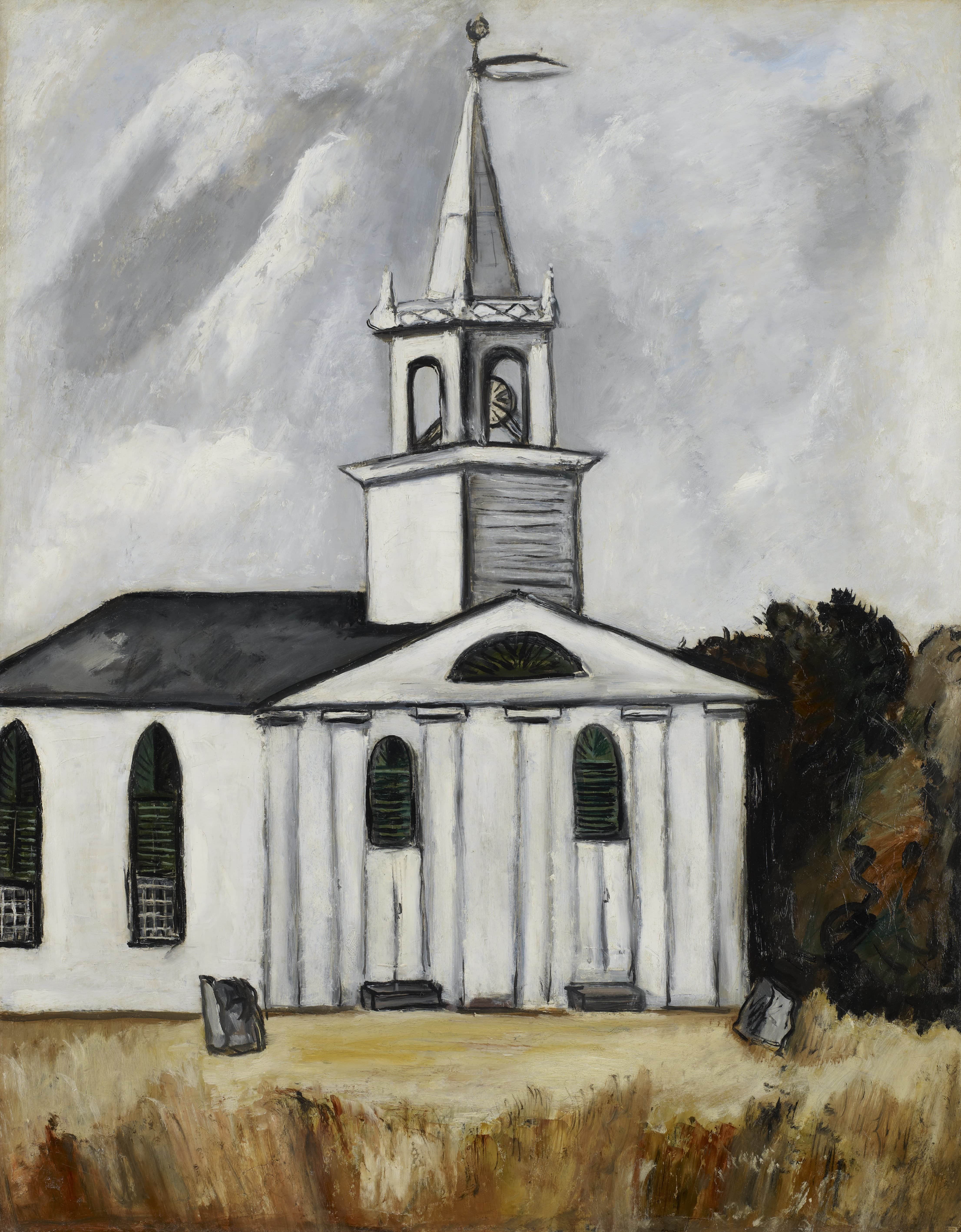 《海德泰德教堂第2号》（Church at Head Tide #2）｜马斯登·哈特利｜1938–1940