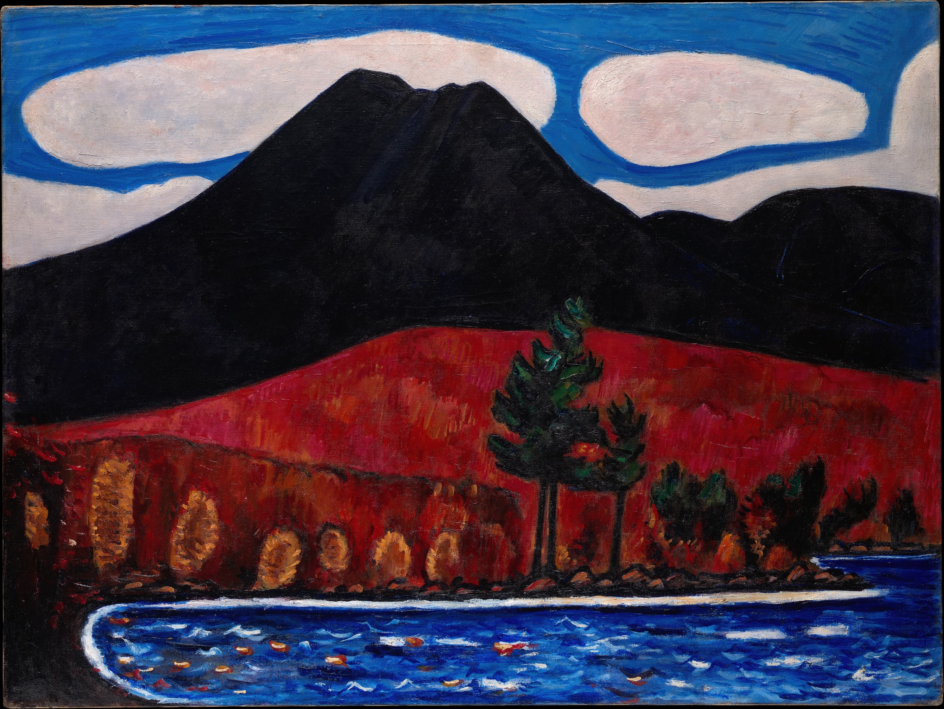 《秋日缅因州卡塔丁山》（Mt. Katahdin (Maine), Autumn）｜马斯登·哈特利｜1939–40