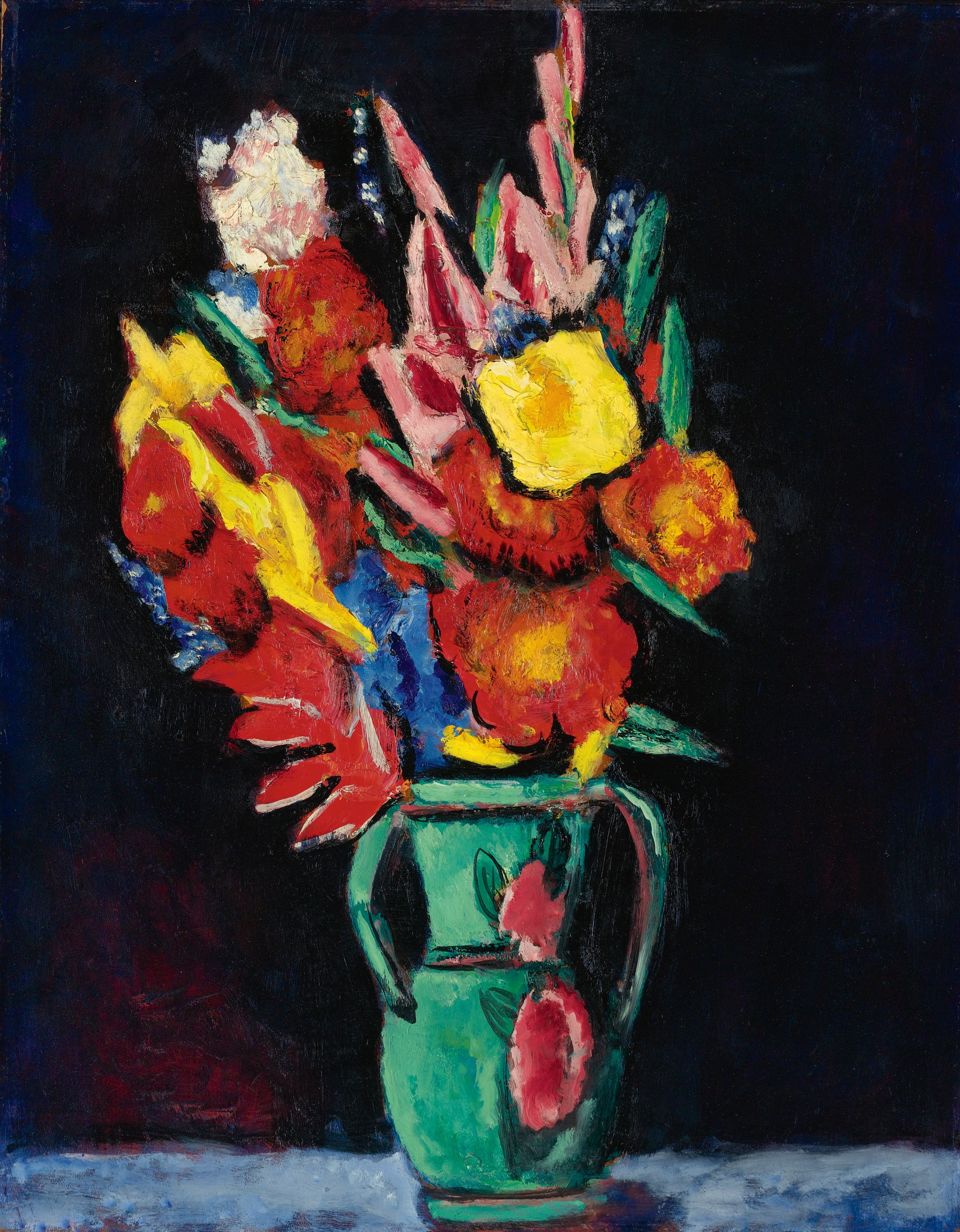 《花卉静物》（Still Life With Flowers）｜马斯登·哈特利｜不明