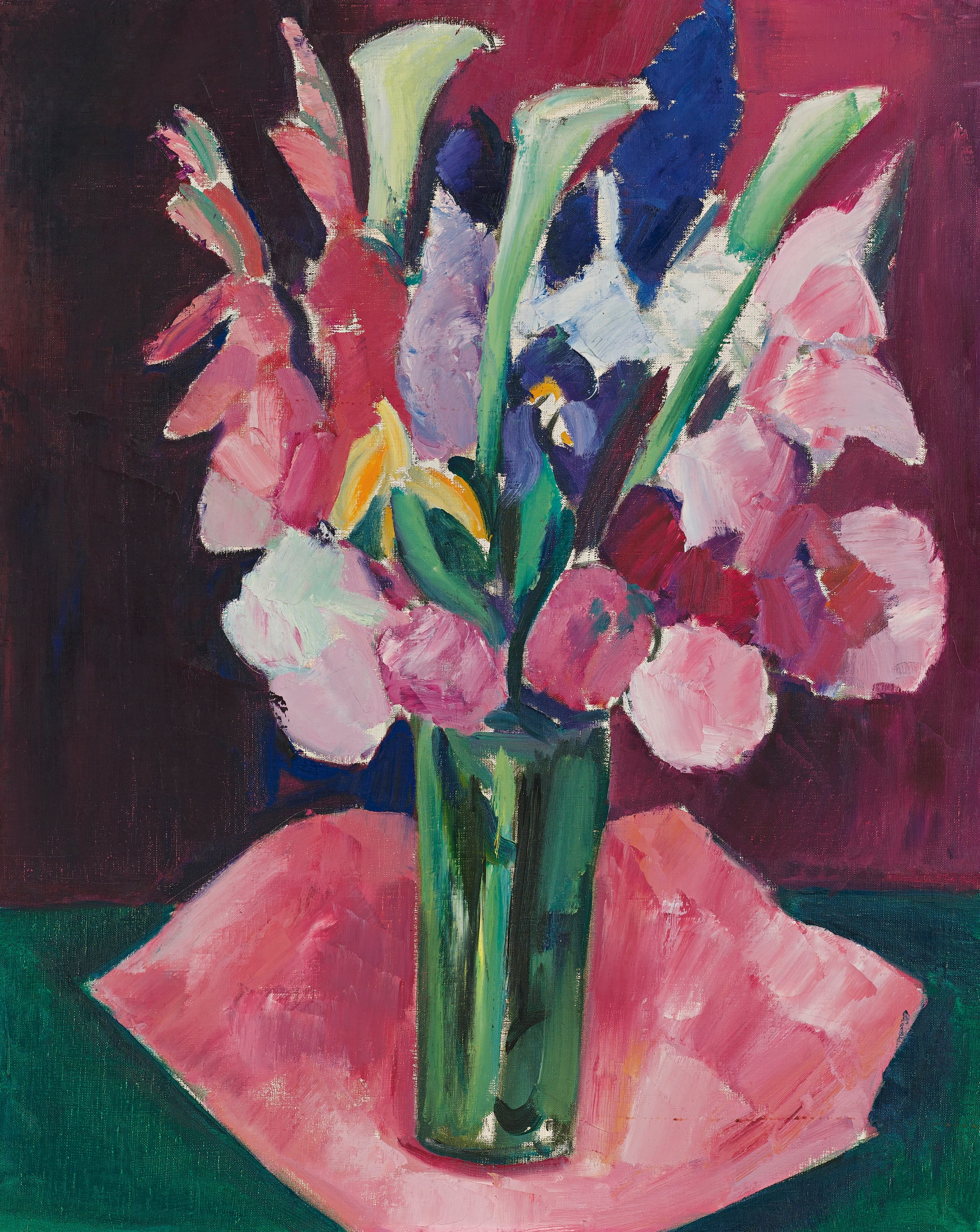 《瓶花》（Flowers In A Vase）｜马斯登·哈特利｜不明