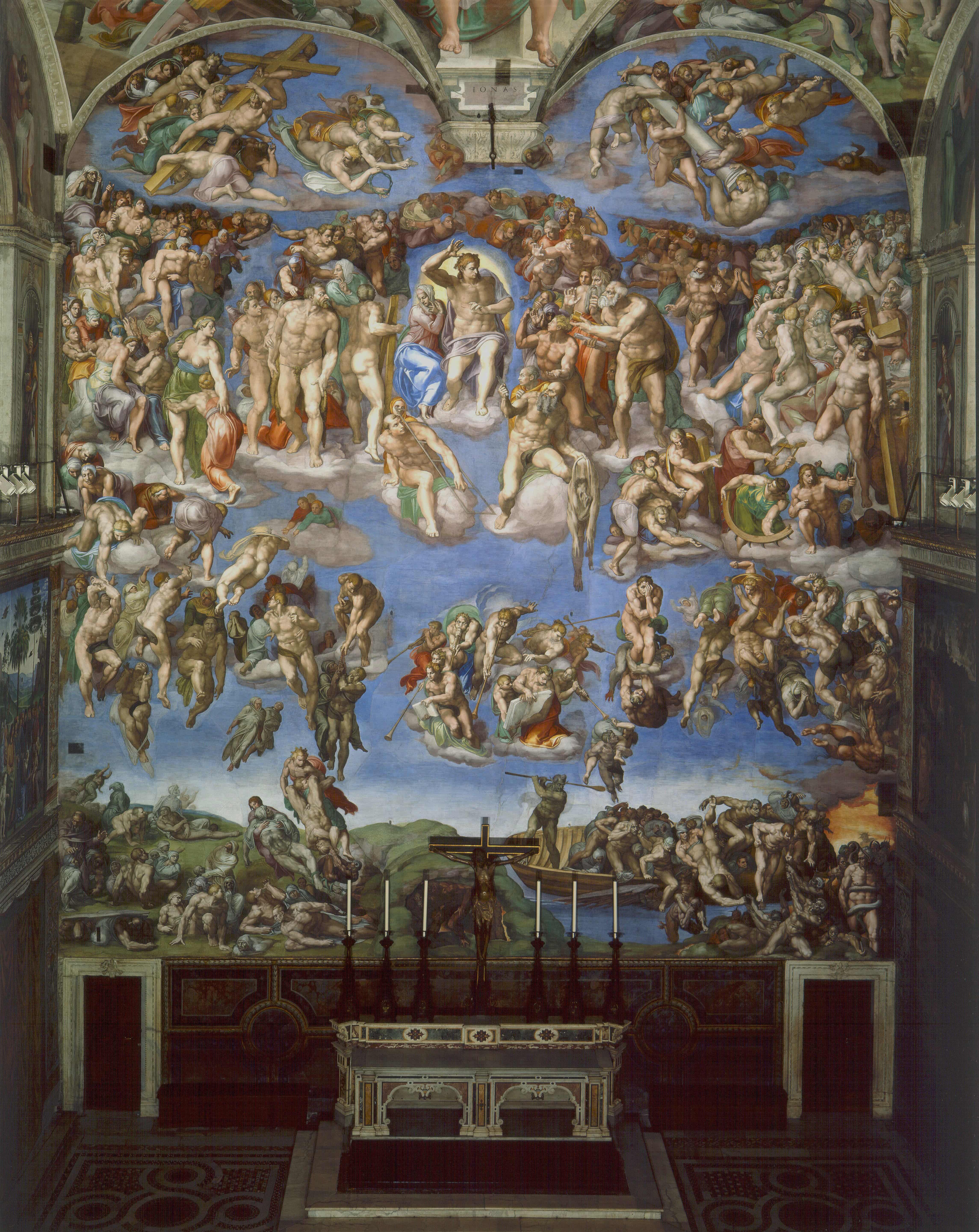 《最后的审判》（The Last Judgment）｜米开朗基罗 Michelangelo Buonarroti｜1536–1541