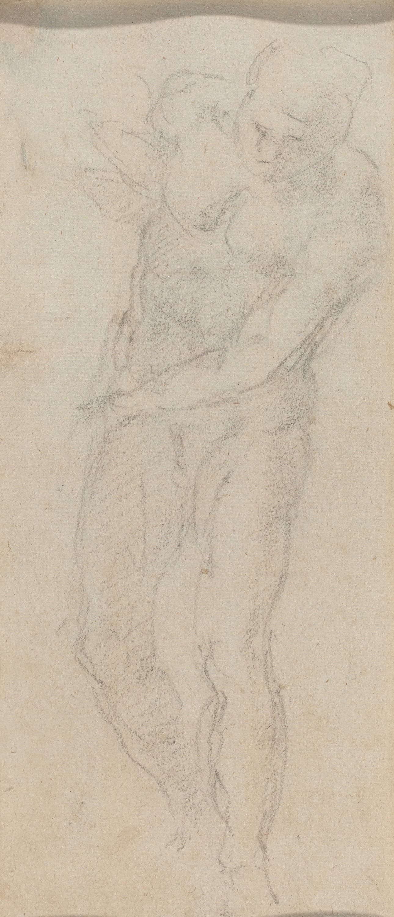 《站立男性裸体习作》（Study of a Standing Male Nude）｜米开朗基罗 Michelangelo Buonarroti｜不明