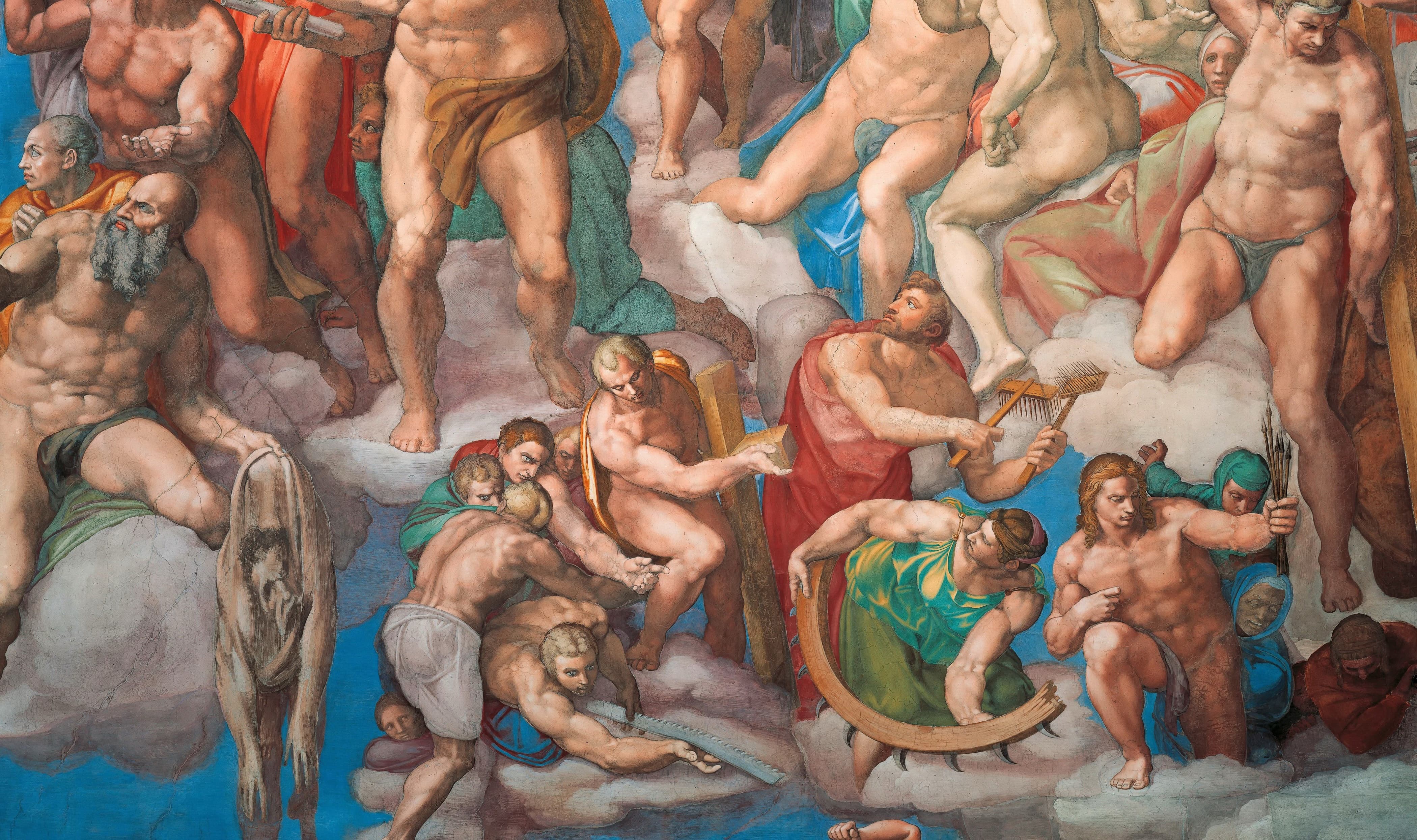 《最后的审判：升天者》（The Last Judgment: The Ascending Souls）｜米开朗基罗 Michelangelo Buonarroti｜1536–1541