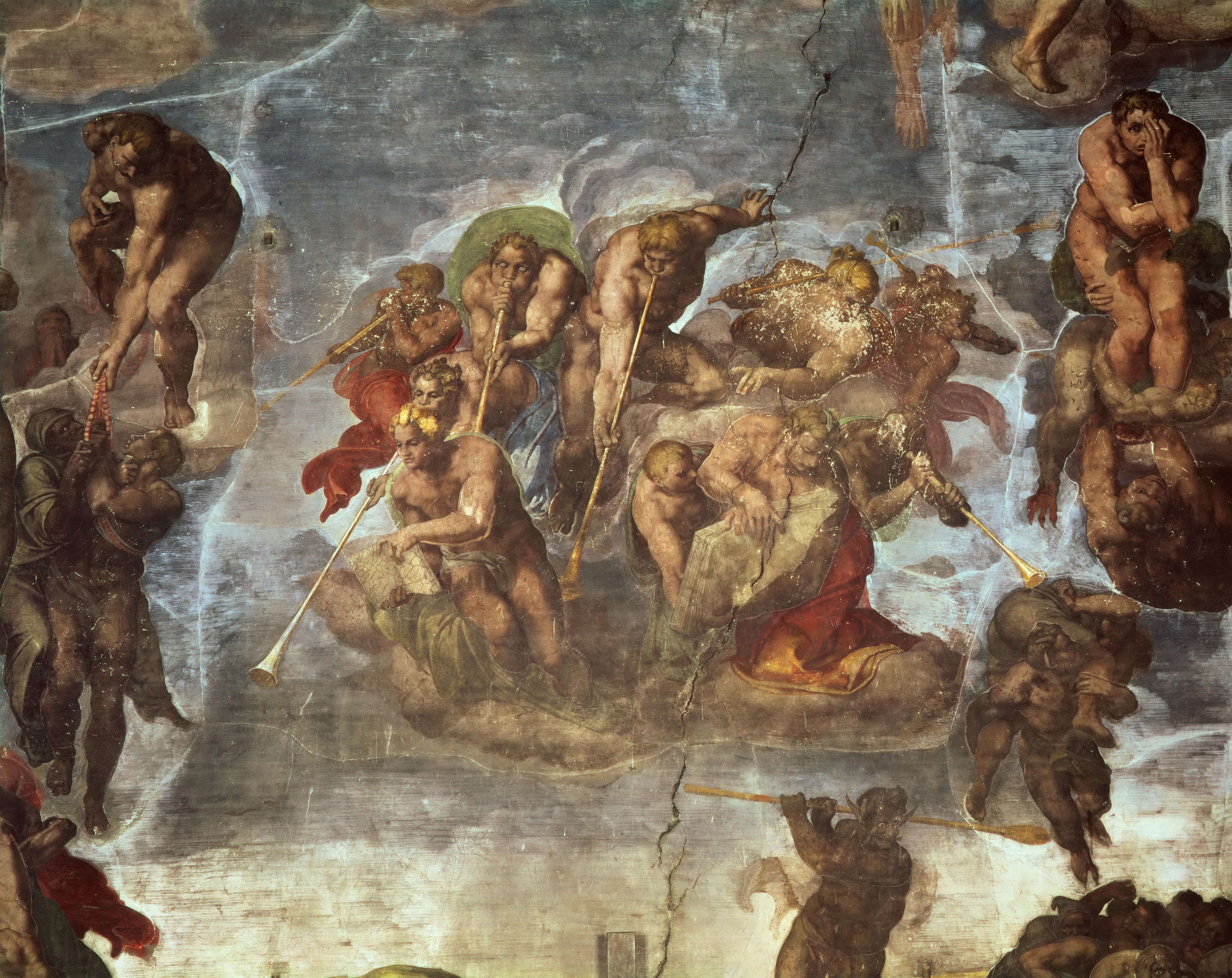 《最后的审判：卡戎与亡魂》（The Last Judgment: Charon and the Souls）｜米开朗基罗 Michelangelo Buonarroti｜1536–1541