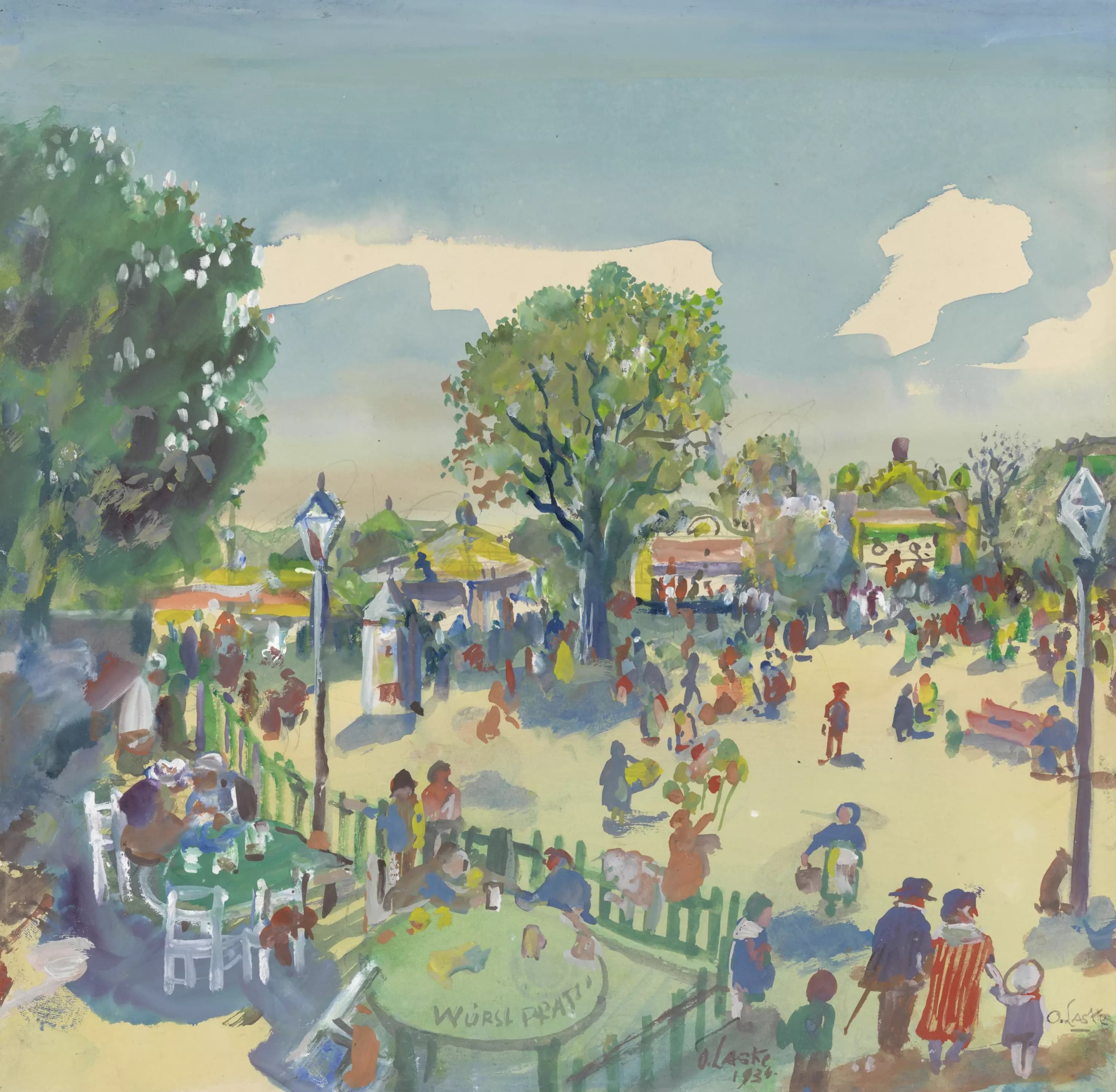 《沃尔斯特尔普拉特》（Wurstelprater）｜奥斯卡·拉斯克 Oskar Laske｜1934