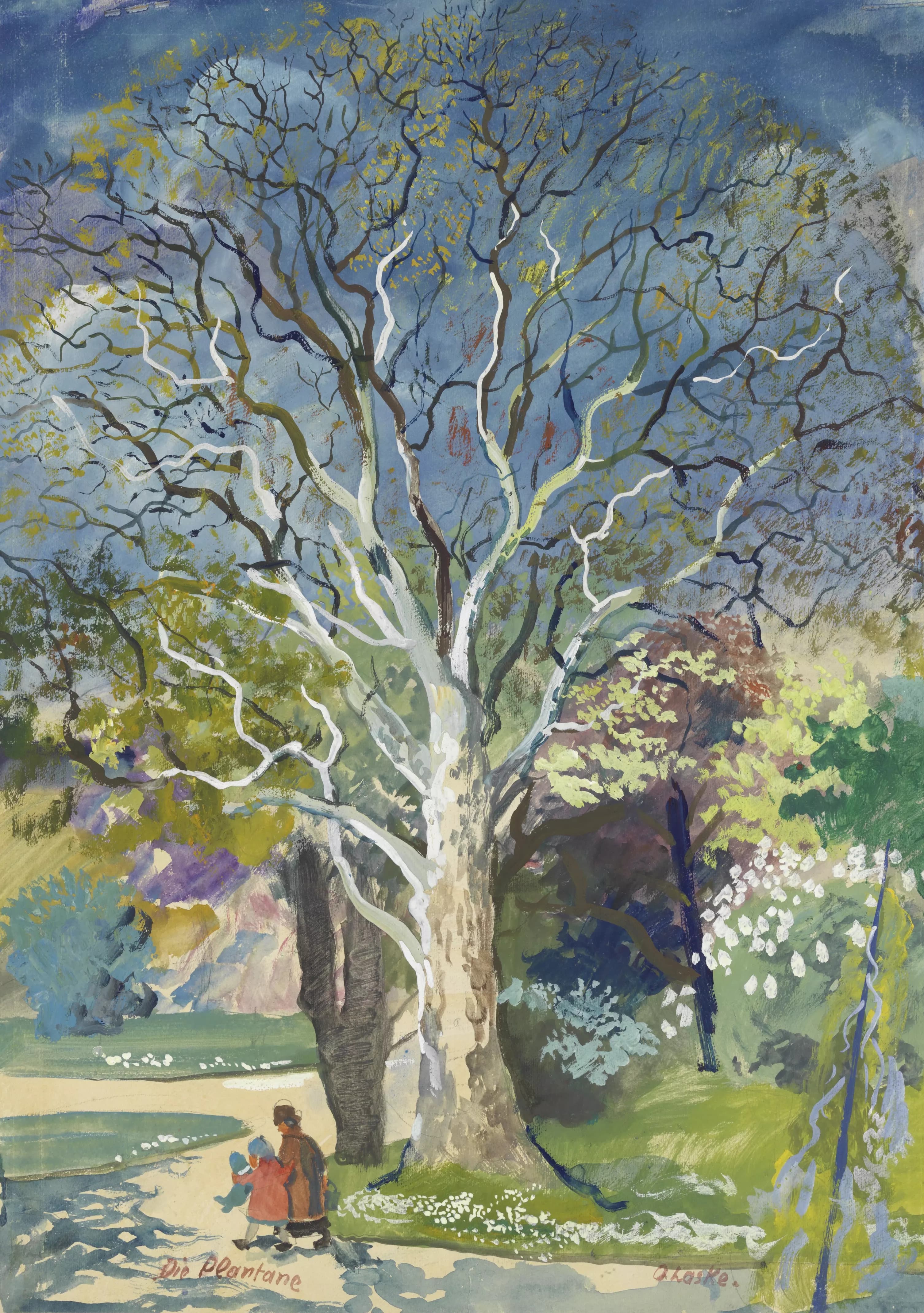 《十三．美泉宫（花园）》（XIII. Schönbrunn (garden)）｜奥斯卡·拉斯克 Oskar Laske｜1940