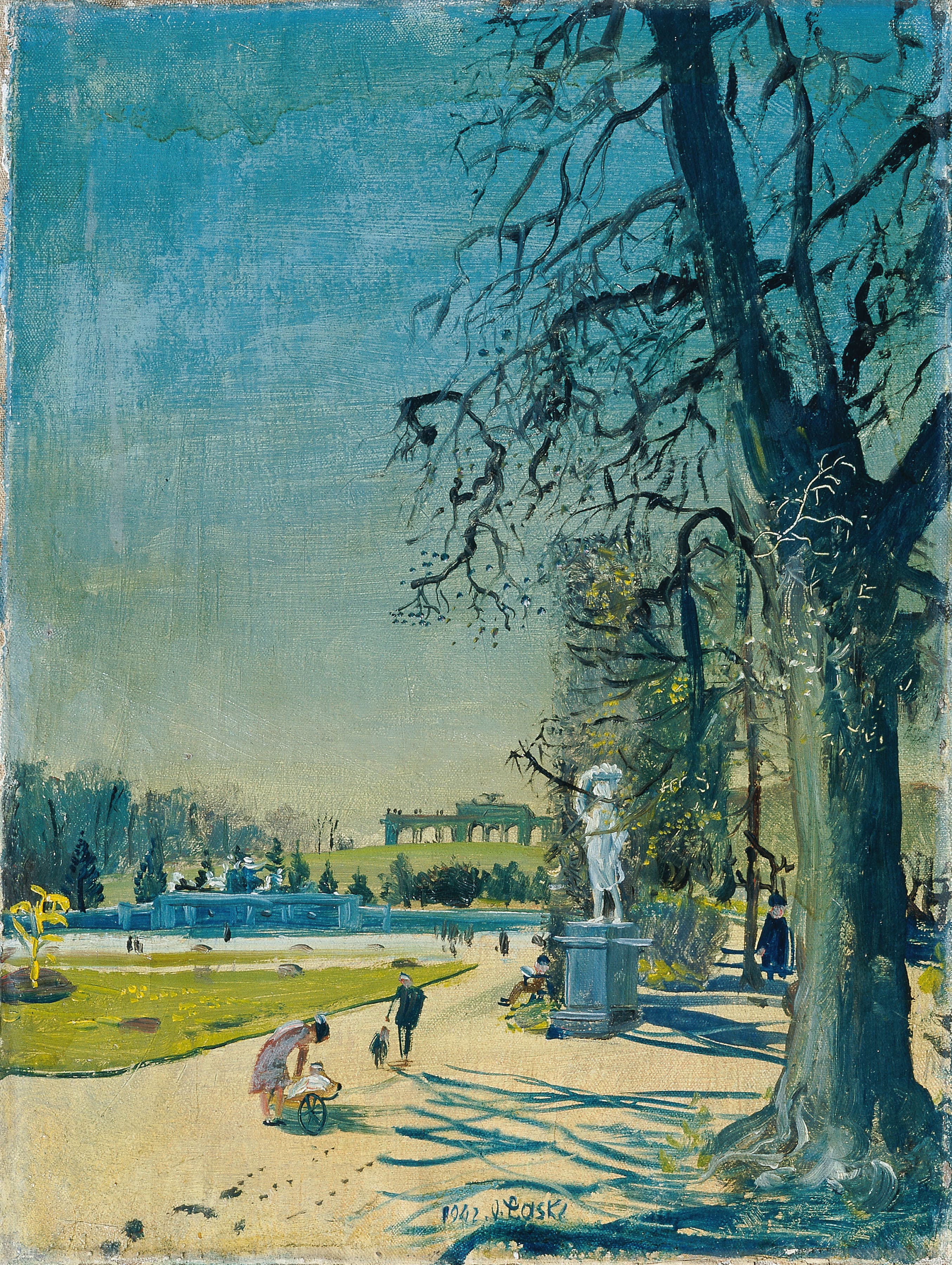 《美泉宫公园》（The Schönbrunn Palace Park）｜奥斯卡·拉斯克 Oskar Laske｜1942