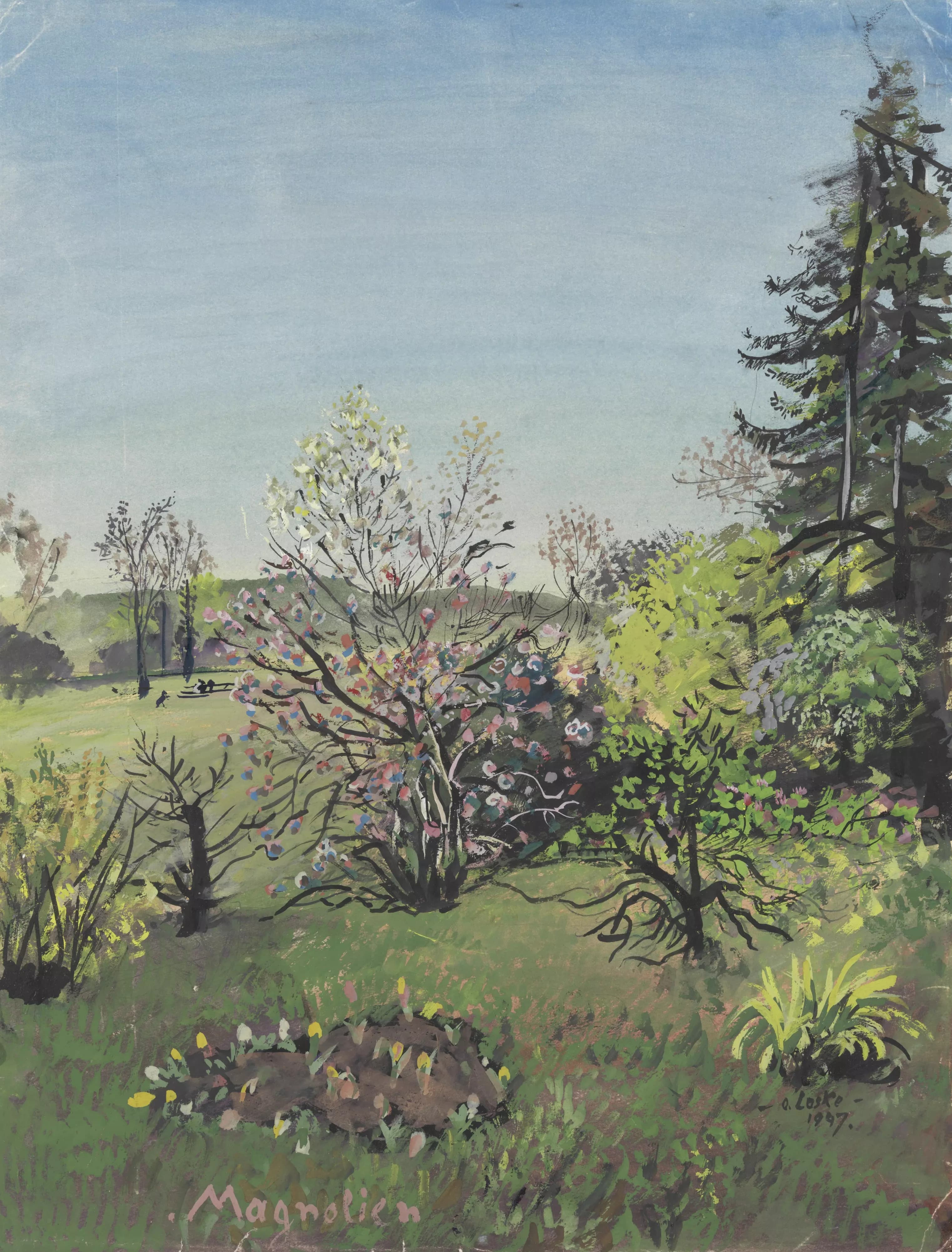 《玉兰属》（Magnolias）｜奥斯卡·拉斯克 Oskar Laske｜1947