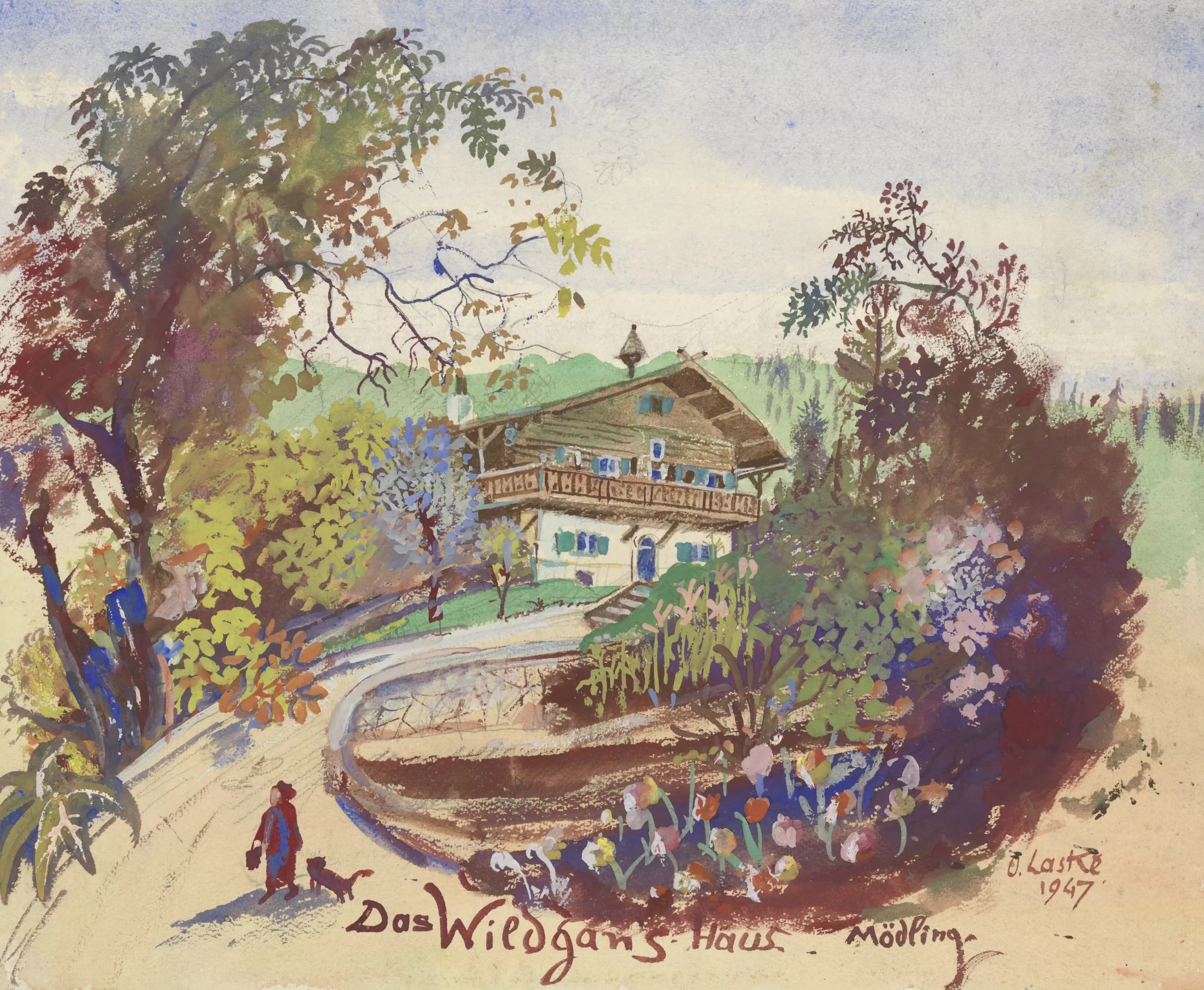 《Wr。附近;默德林》（Wr. Vicinity; Mödling）｜奥斯卡·拉斯克 Oskar Laske｜1947