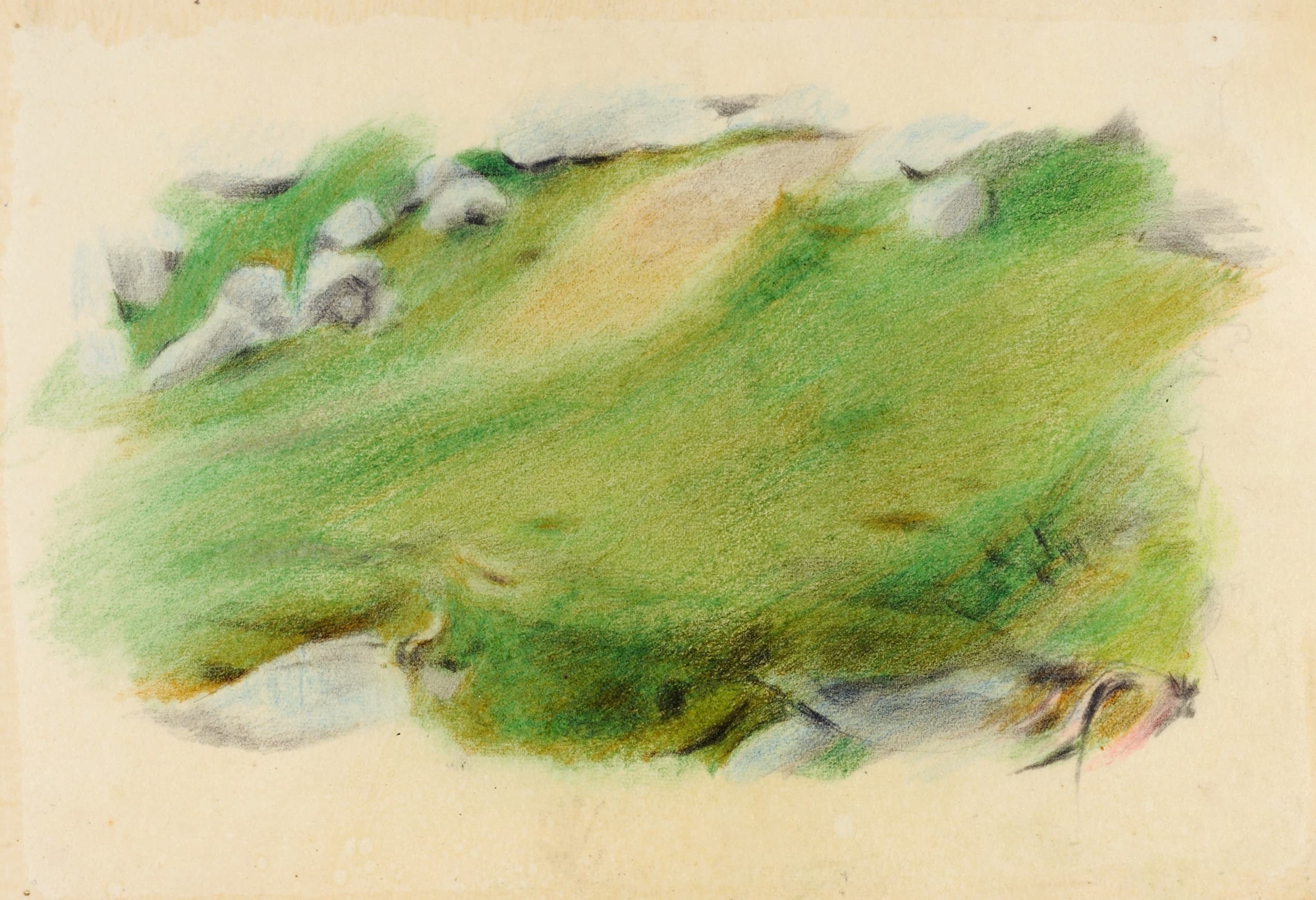 《景观研究艾姆登》（Landscape study Amden）｜奥托·迈耶-阿姆登 Otto Meyer-Amden｜不明